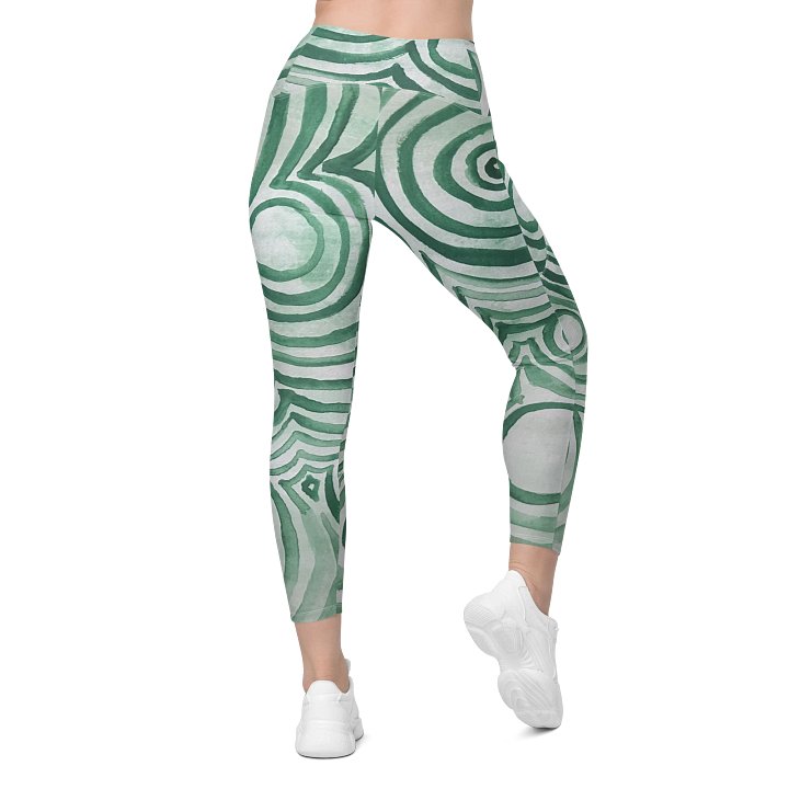"Green Swirl" Yoga Pants product image (2)