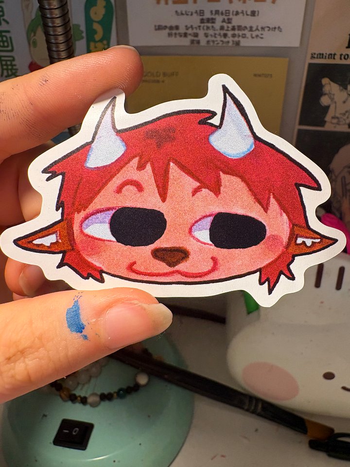 Freddie OC Head Sticker #1 product image (1)
