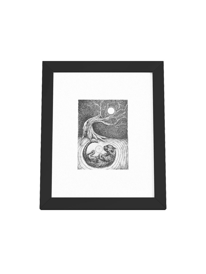 Dreamlike Cat and Tree Framed Poster product image (1)