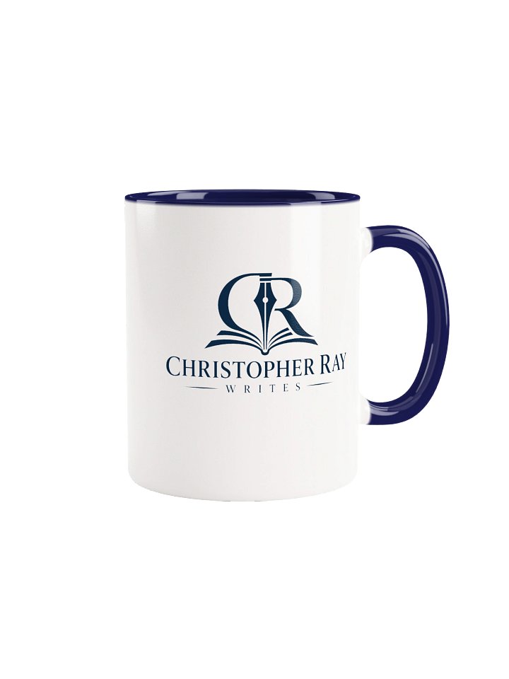 Navy Two-Sided Logo Mug product mockup
