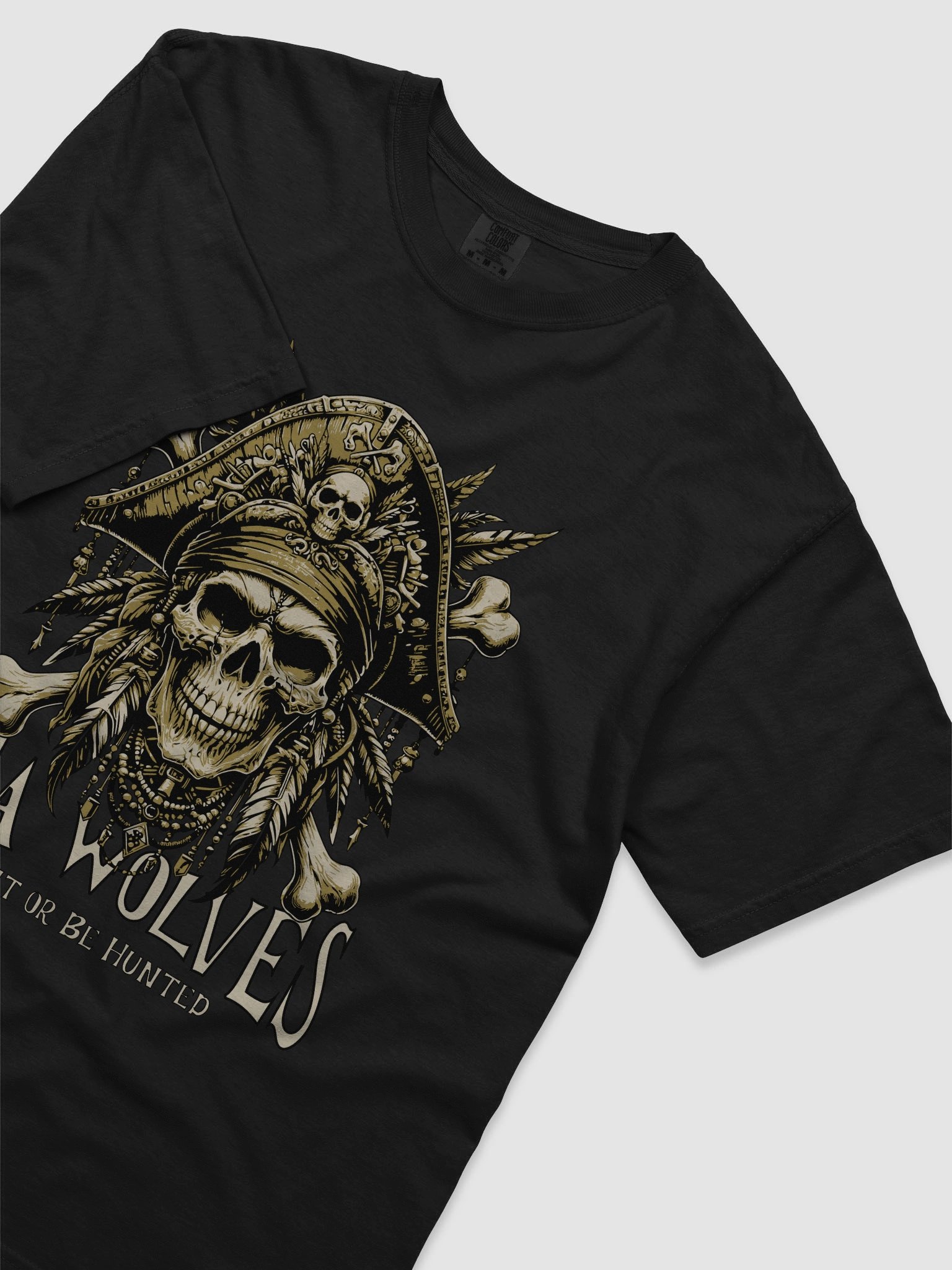 Sea Wolves Pirate Skull T-Shirt product image (3)