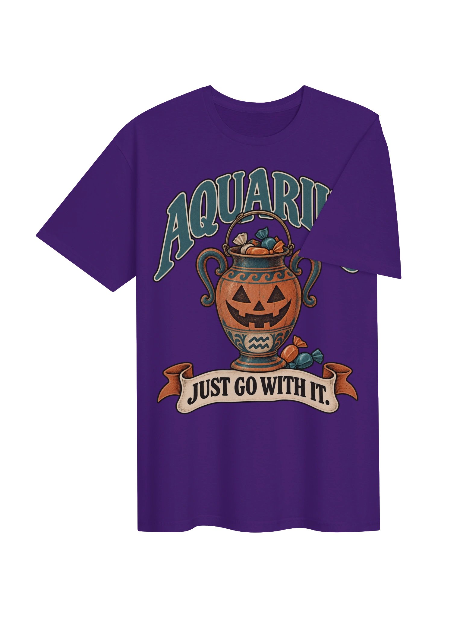 Aquarius Halloween | Just Go With It Tee product image (4)