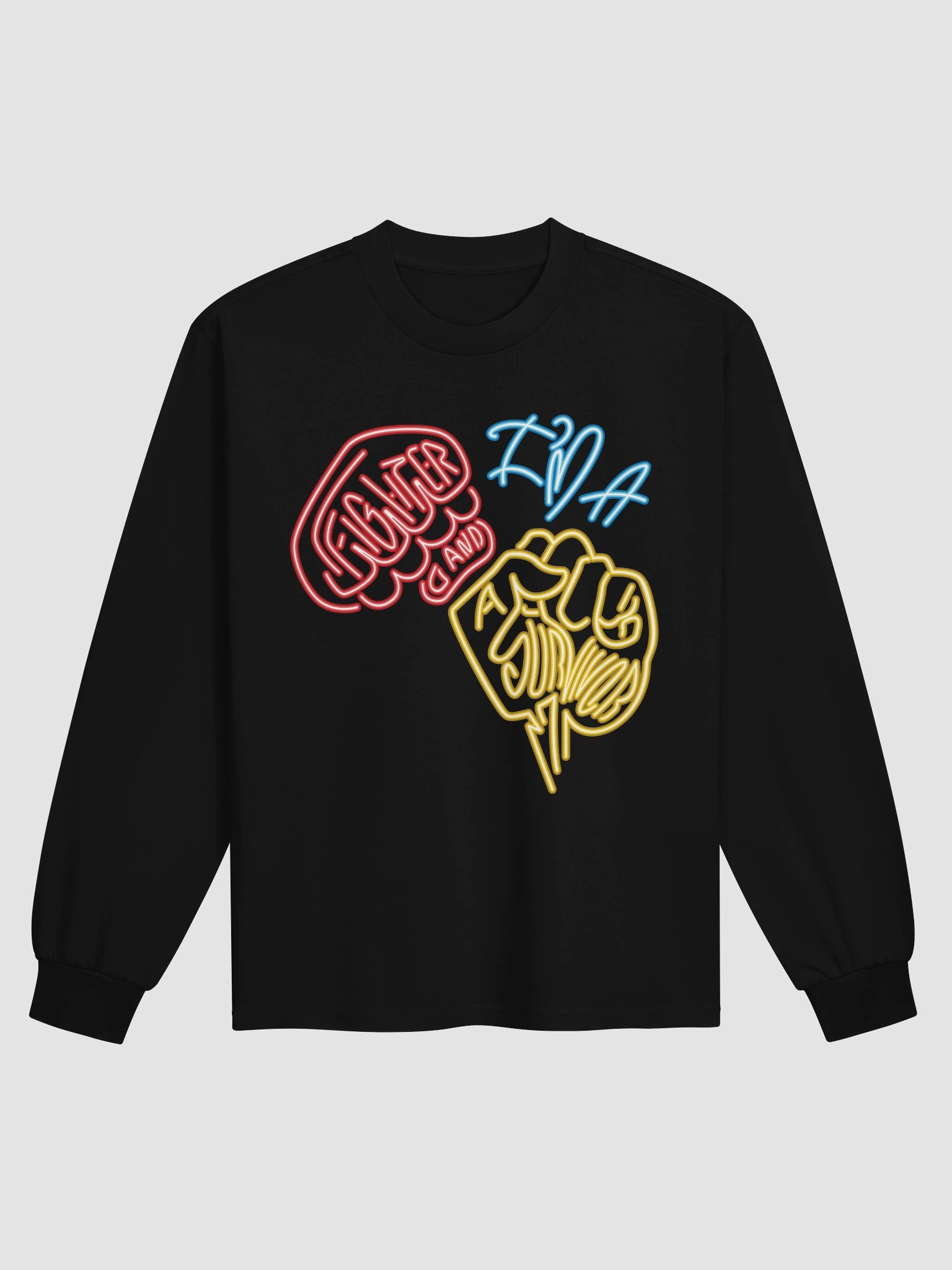Neon I'm A Fighter And Survivor Long Sleeve Tee product image (2)