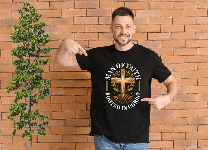 Man of Faith: Rooted in Christ T-Shirt product image (2)