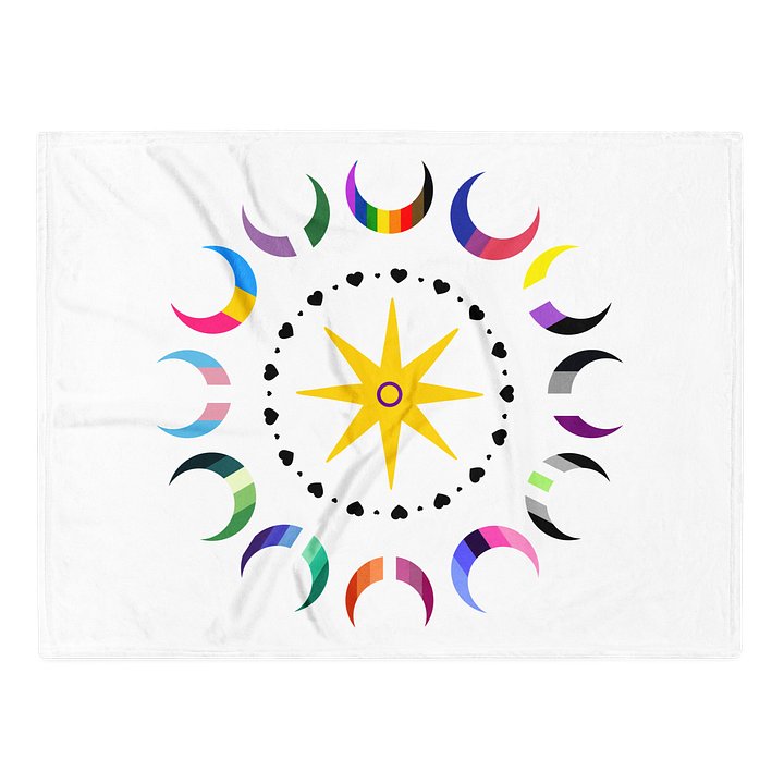 Cozy Nights Printed Throw Blanket Star and Moons product image (2)