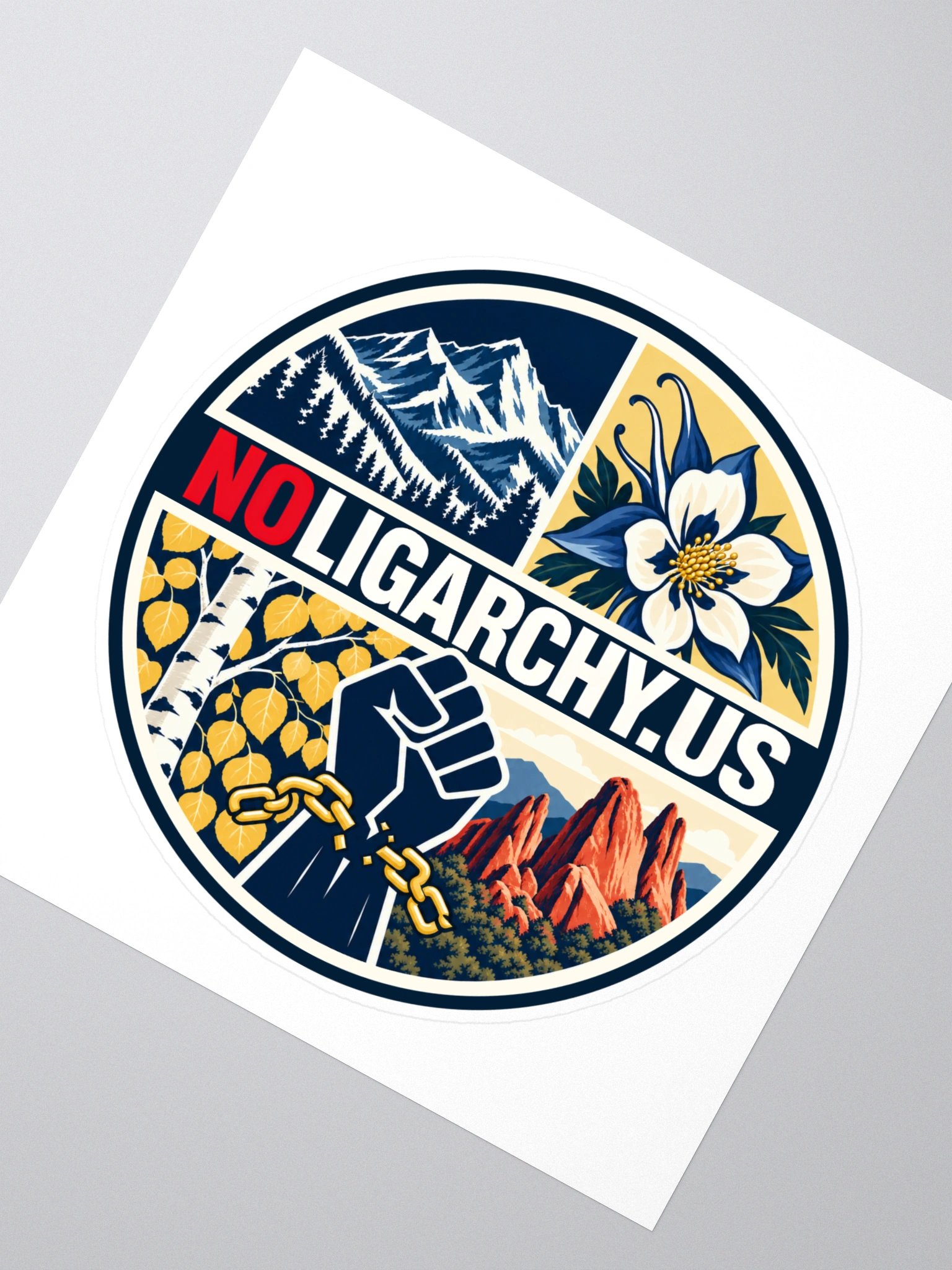 Colorado NOLIGARCHY.US sticker product image (2)
