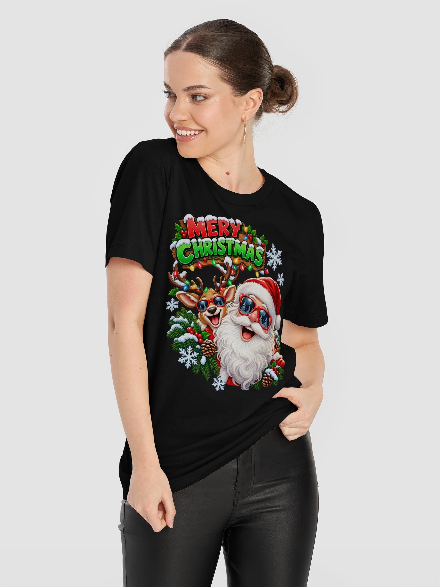 Merry Christmas — Santa & Reindeer Holiday Selfie product image (32)