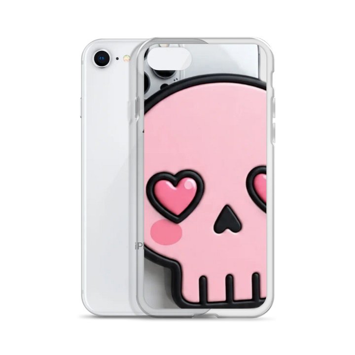 Love Skull Clear iPhone Case product image (55)