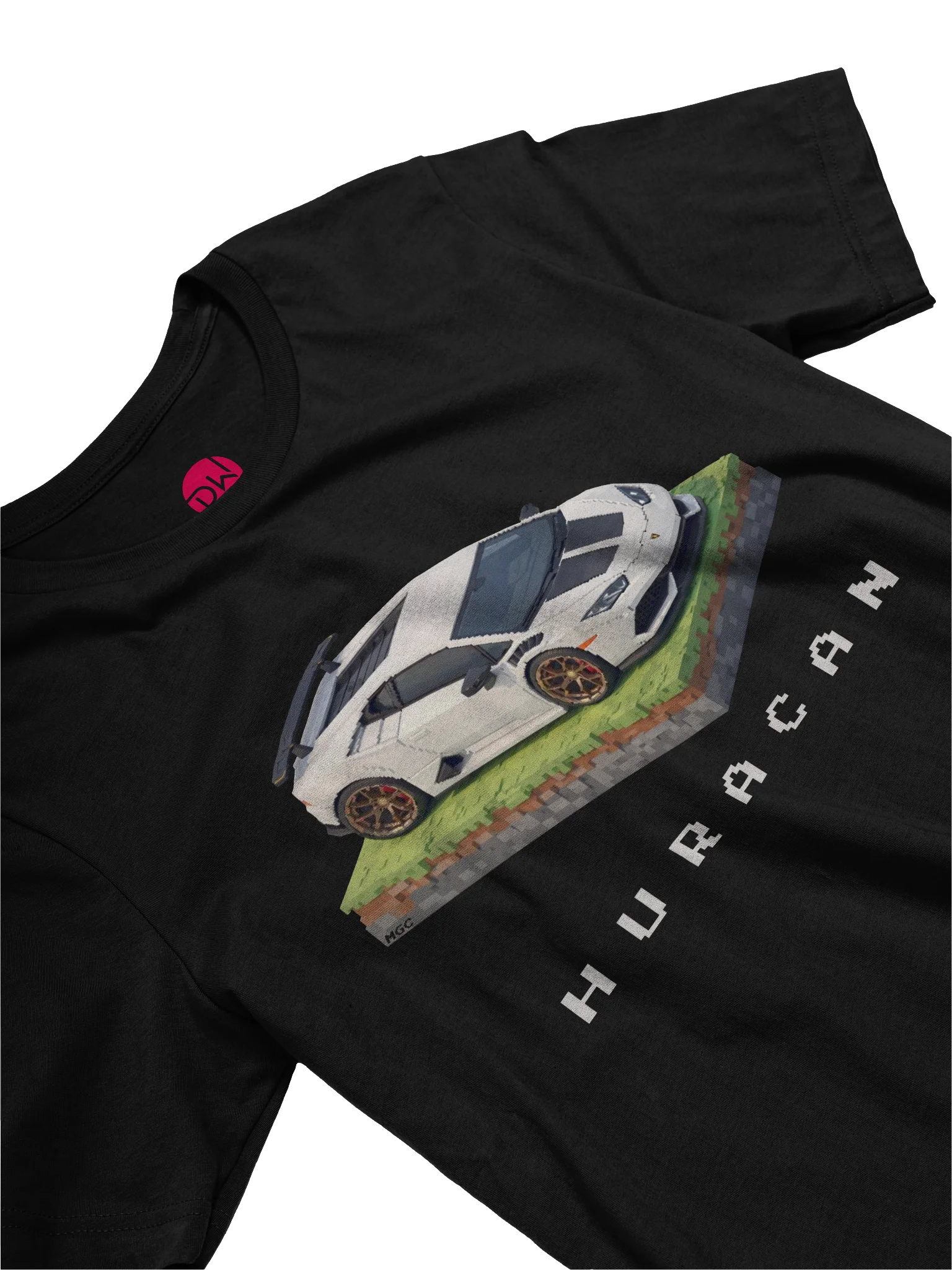 White Lamborghini Huracan Shirt (Pixel, Retro, Minecraft) product image (19)