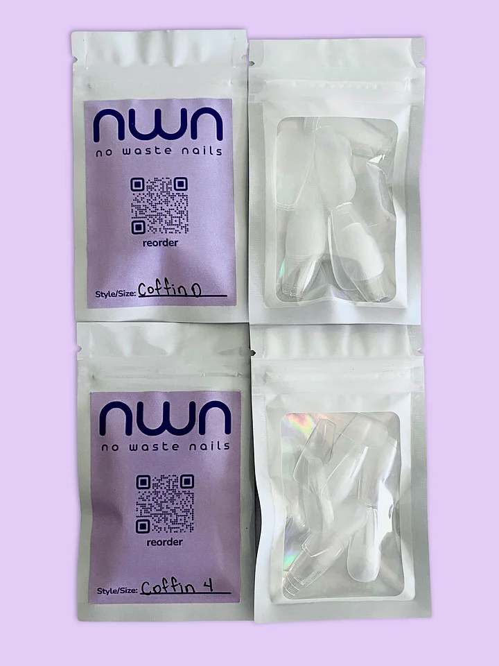 Coffin Soft Gel Nail Tips (By Size) product image (1)
