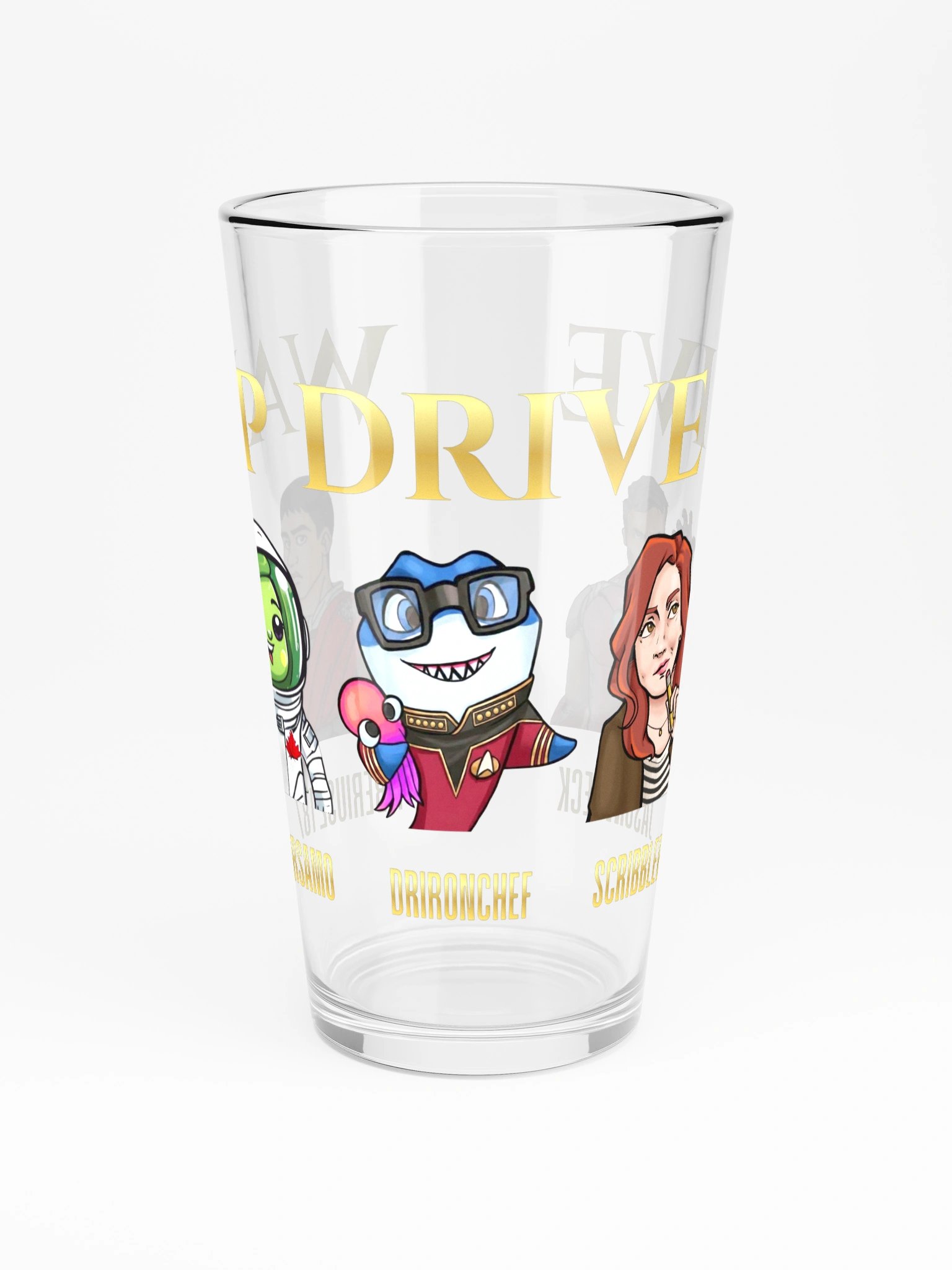 Warp Drive Five v3 Shaker Pint Glass product image (3)