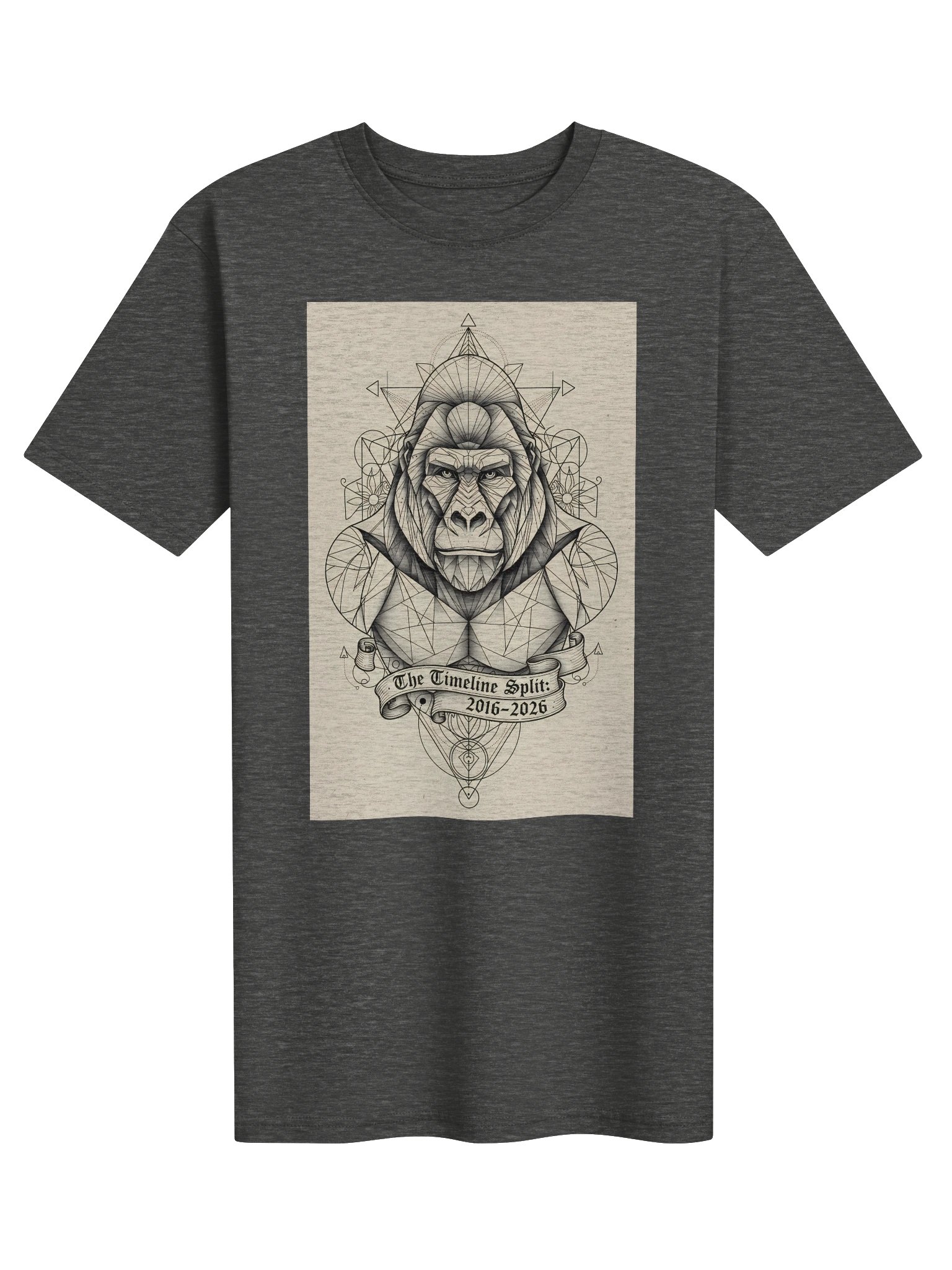 Harambe (Great Reset) // Line art Heavyweight T-shirt product image (1)