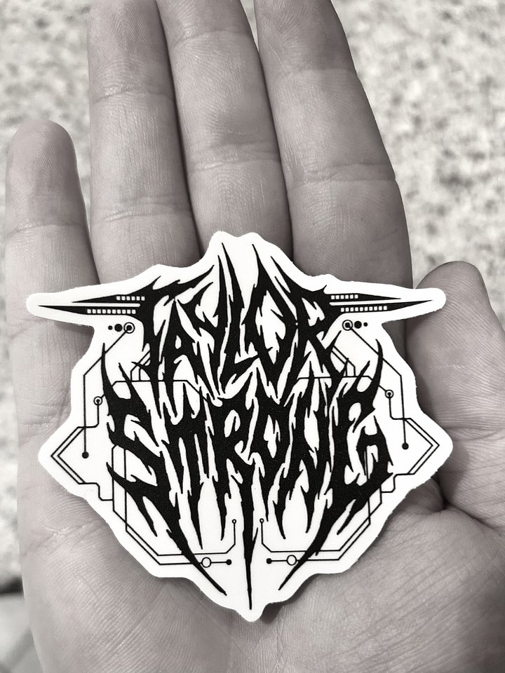 Taylor Strong Black Logo 3” Vinyl Sticker product image (1)