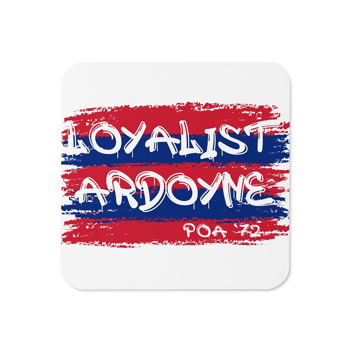 Loyalist Ardoyne Glossed Cork Coaster product image (1)