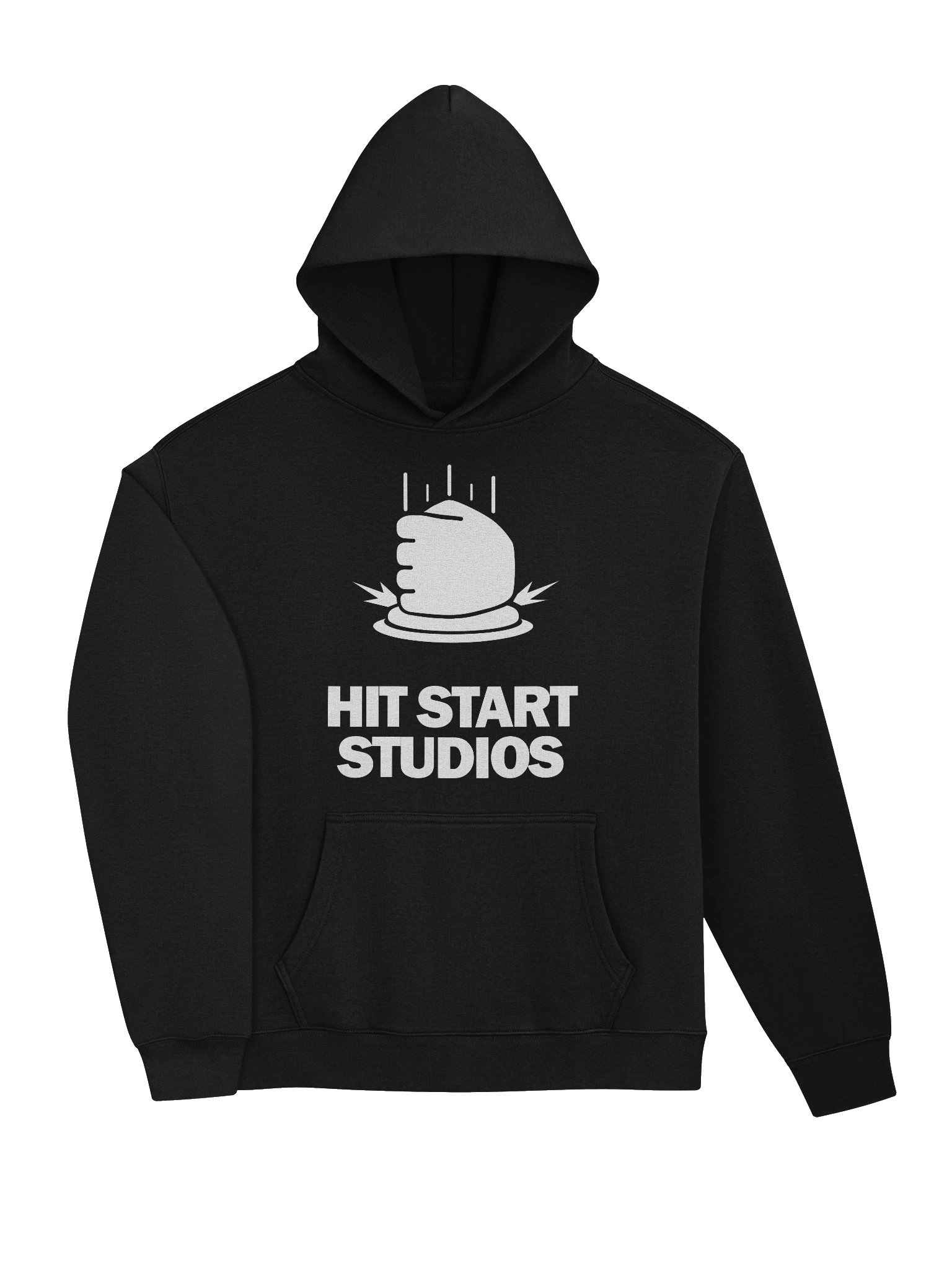 Hit Start Oversized Hoodie White Logo product image (3)