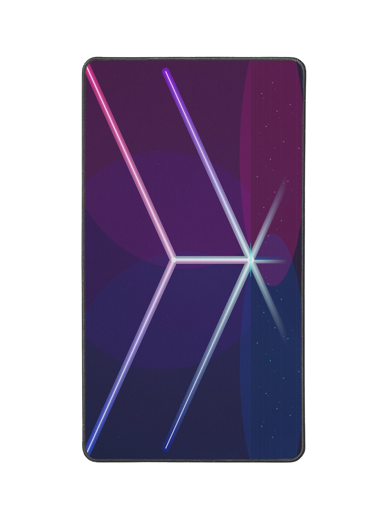 Slim Neon Cyberpunk Desk Mat - 12" x 22" product image (1)