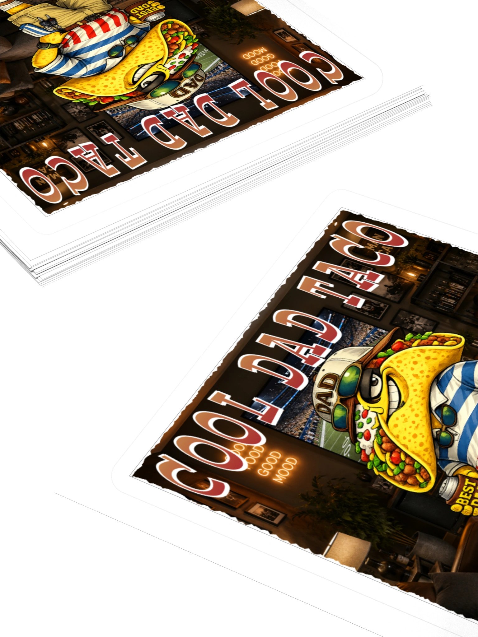 Cool Dad Taco Kiss Cut Sticker - The Taco family collection product image (10)