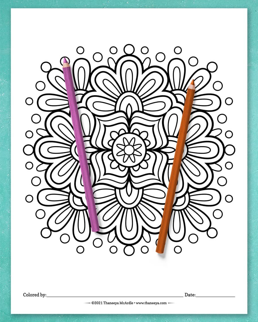 Easy Mandala Coloring Pages product image (10)