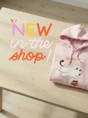 Our Spookitty Collection is now available in our shop. Don't forget to download your free Spookitty mobile and desktop wallpaper. #juniepat #ticklecrew #twitchtv #fourthwall #youtube