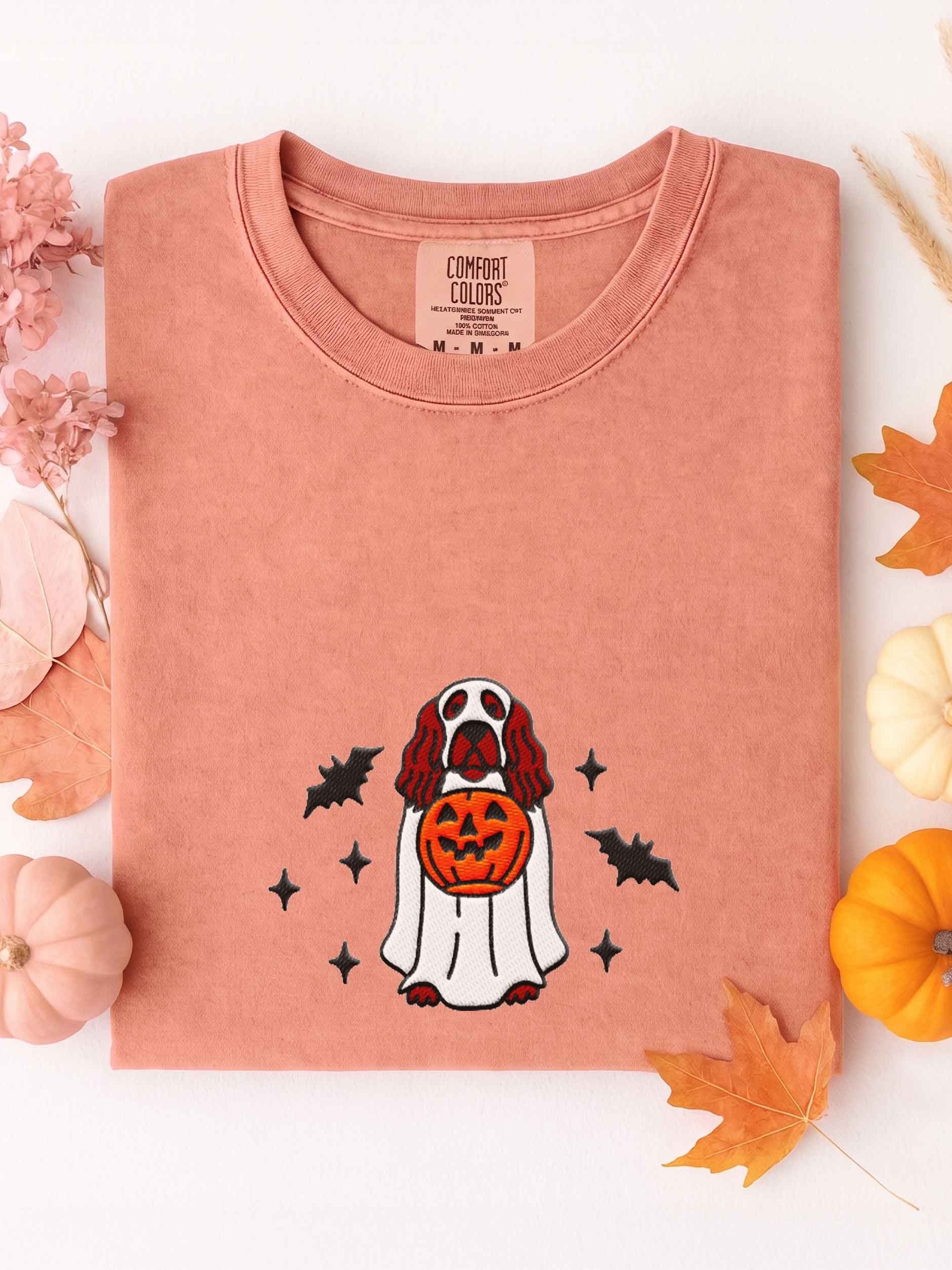 Halloween Boykin Spaniel Embroidered T-Shirt product image (1)