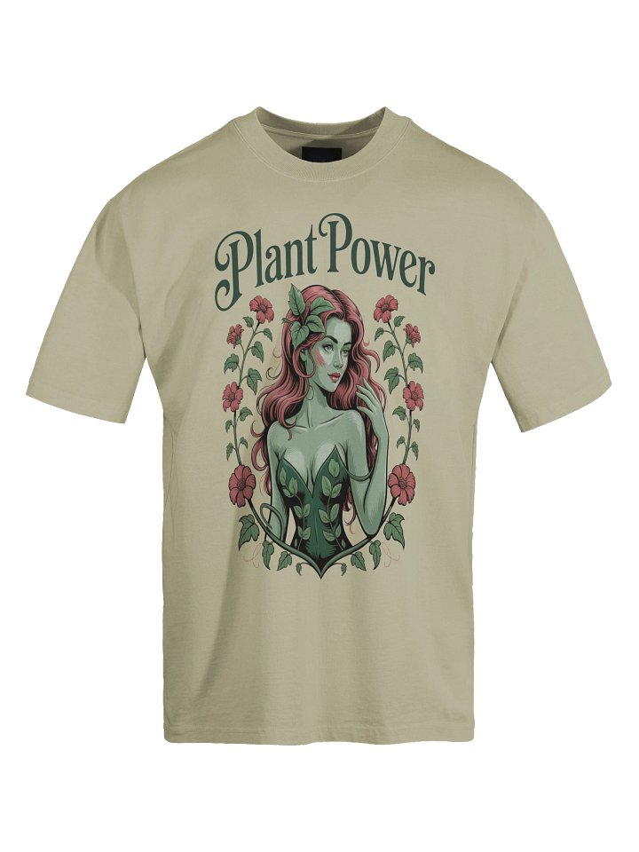 Verdant Dominion: Poison Ivy Plant Power Oversized Faded T-Shirt product image (1)