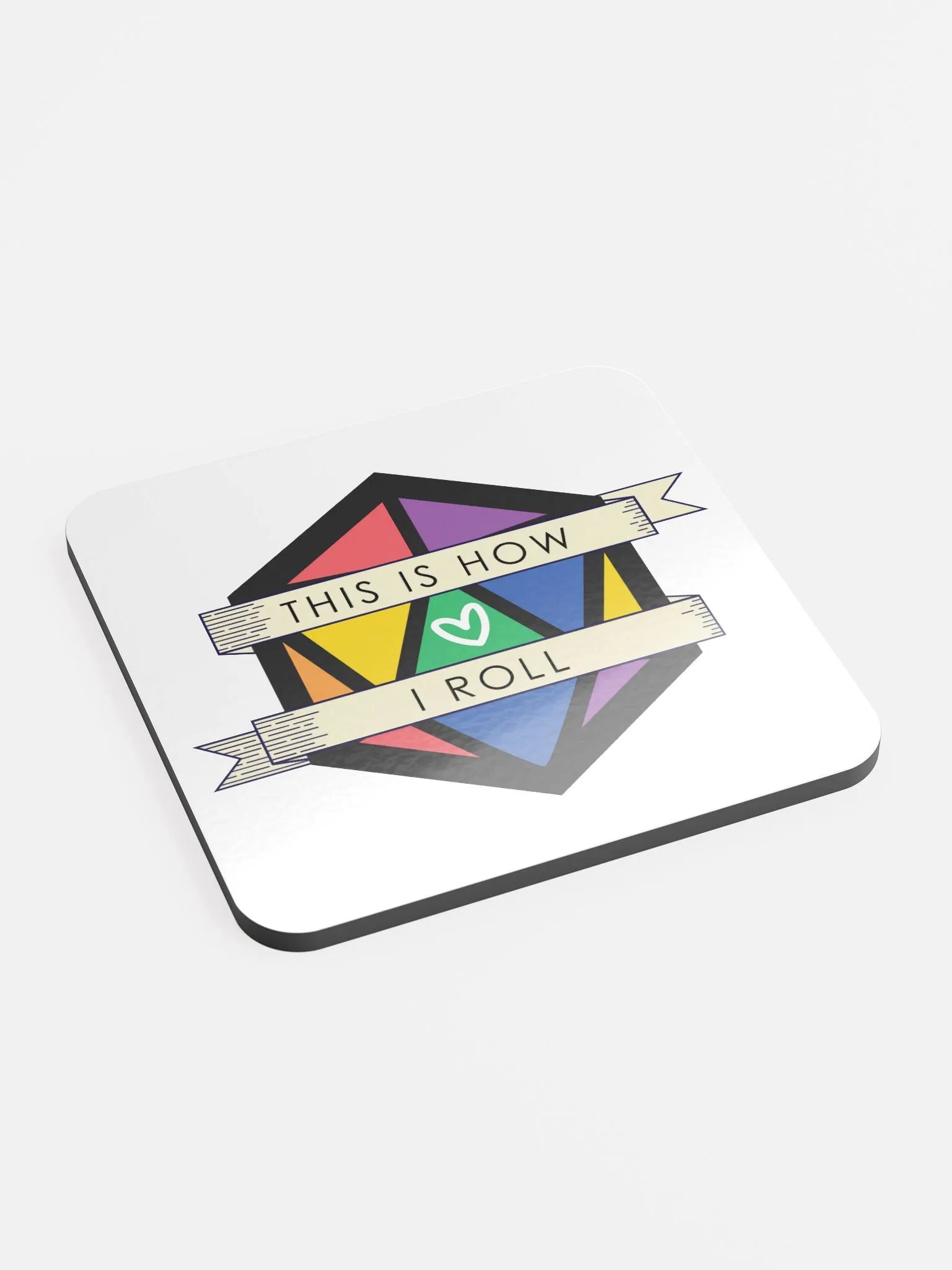 D20 This is How I Role - Pride Coaster product image (2)