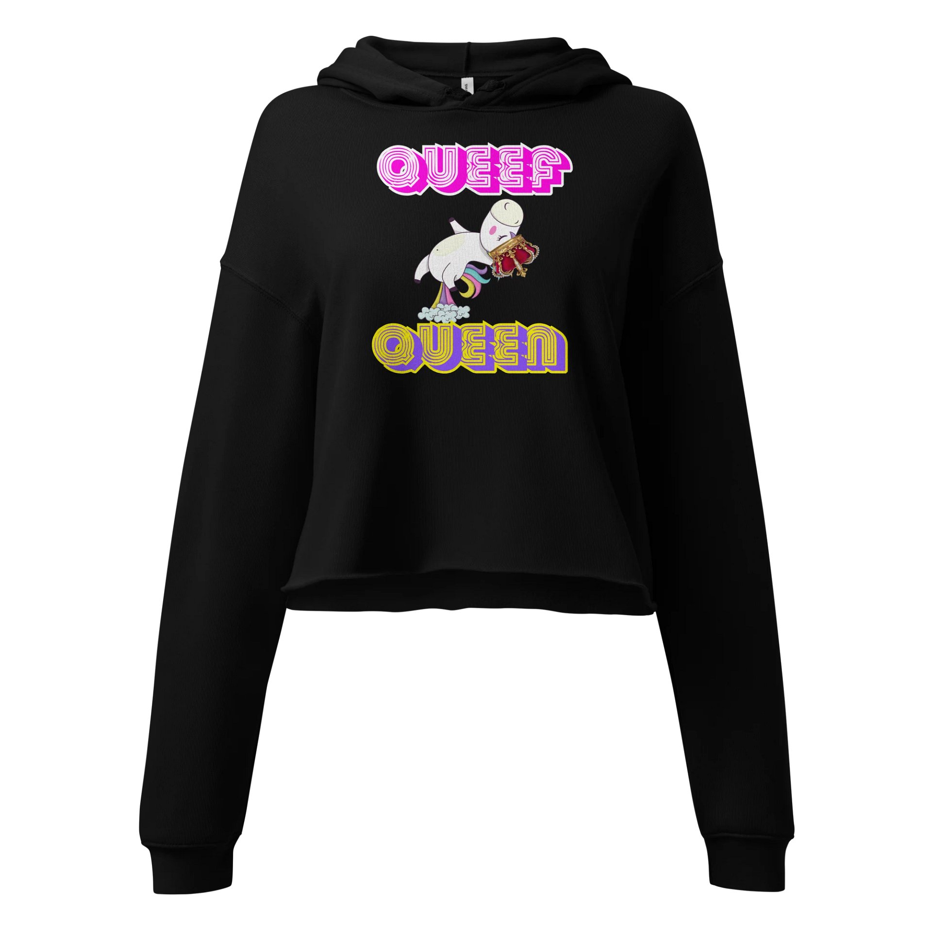 Queef Queen Crop Top Hoodie product image (1)