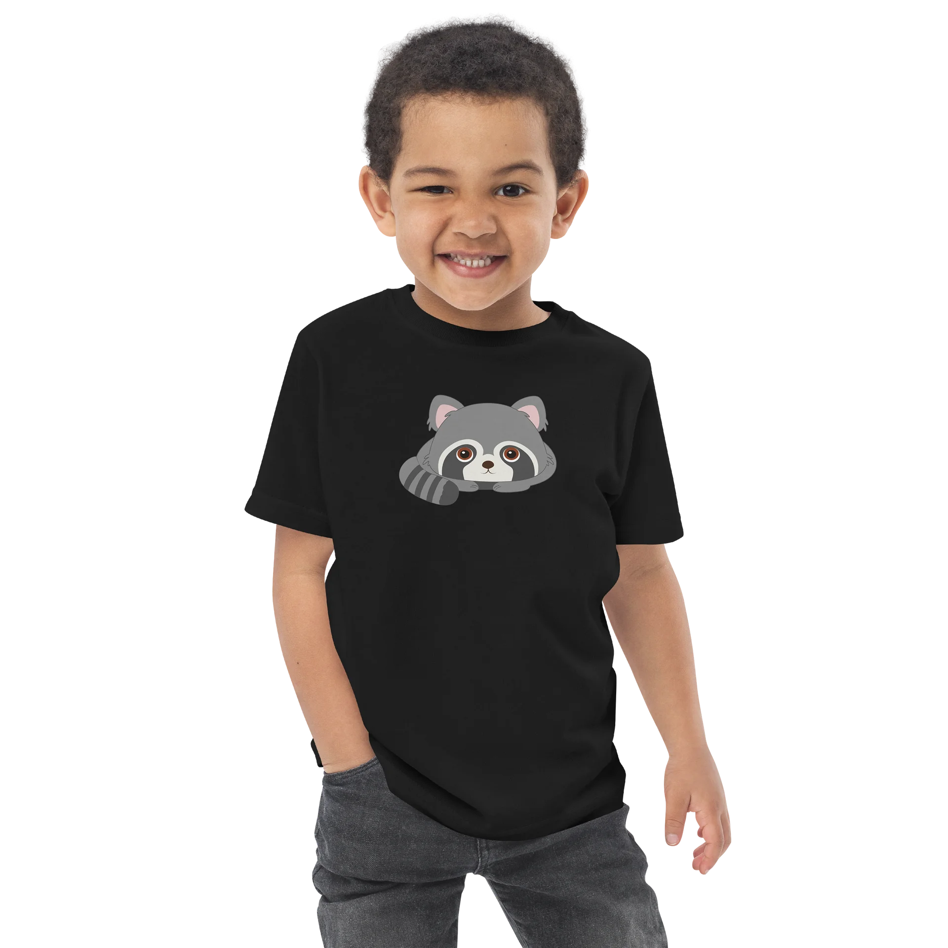 Woodland Animal Friends Raccoon Toddler Jersey T-Shirt product image (4)