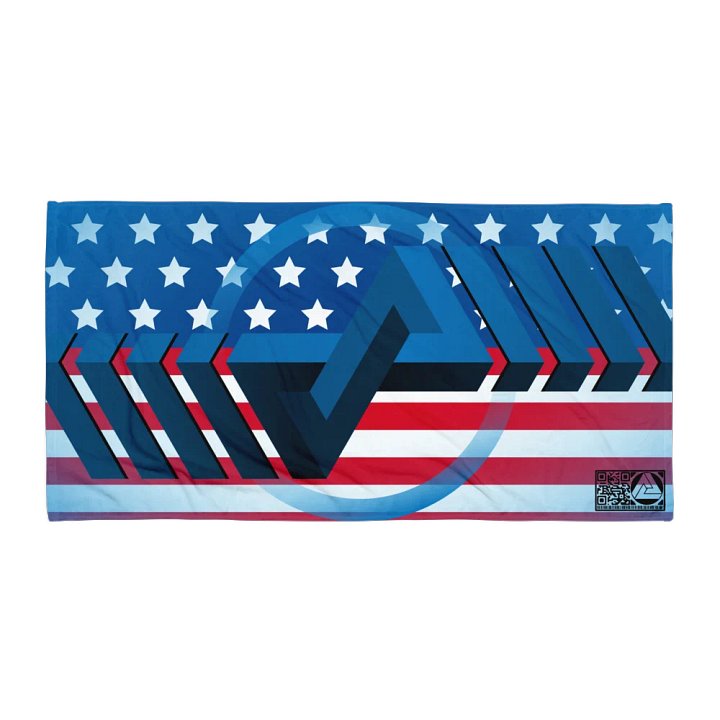 Blue Logo Design on America's Beach Towel product image (1)