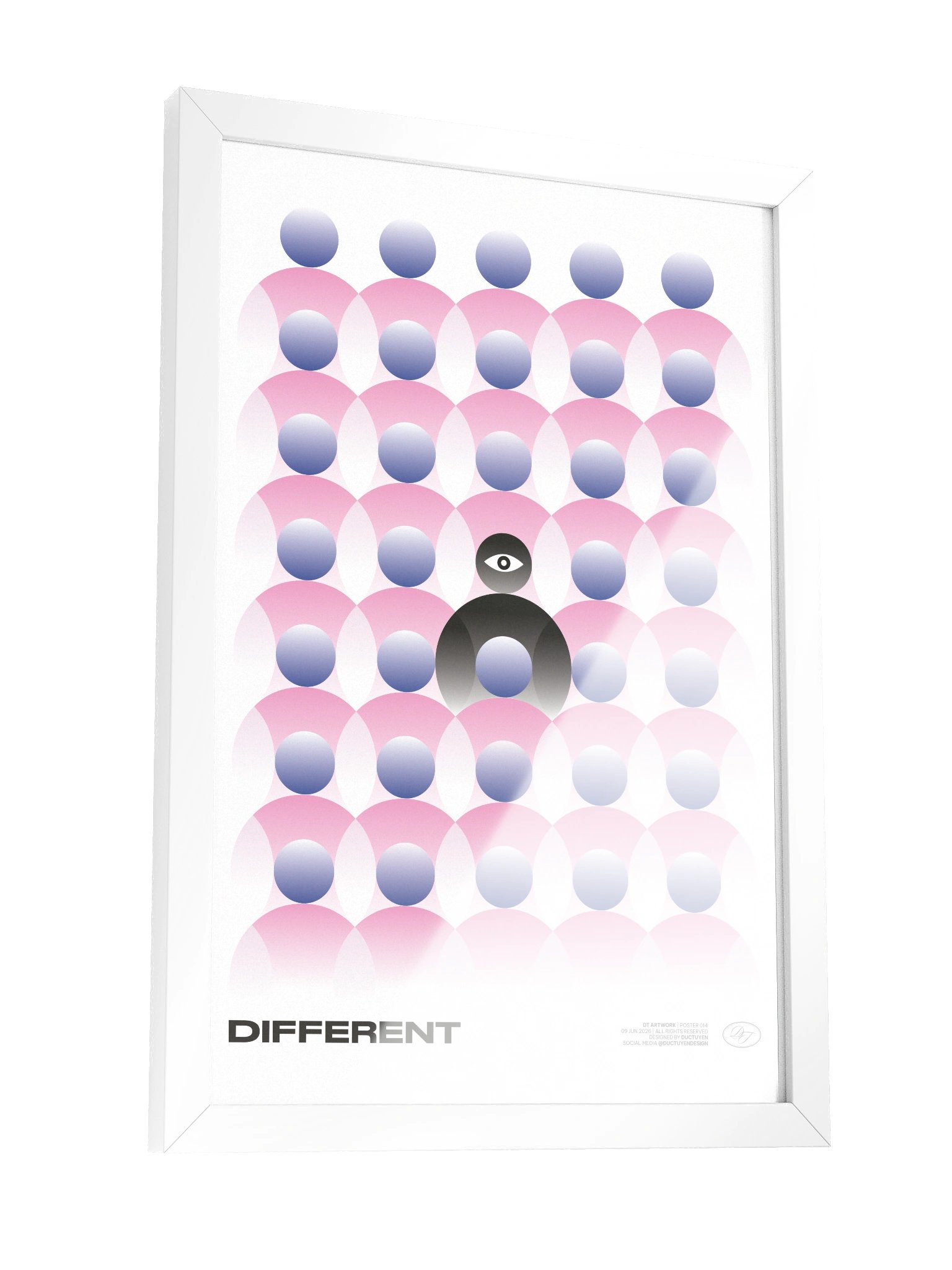 "DIFFERENT" Framed Poster product image (36)