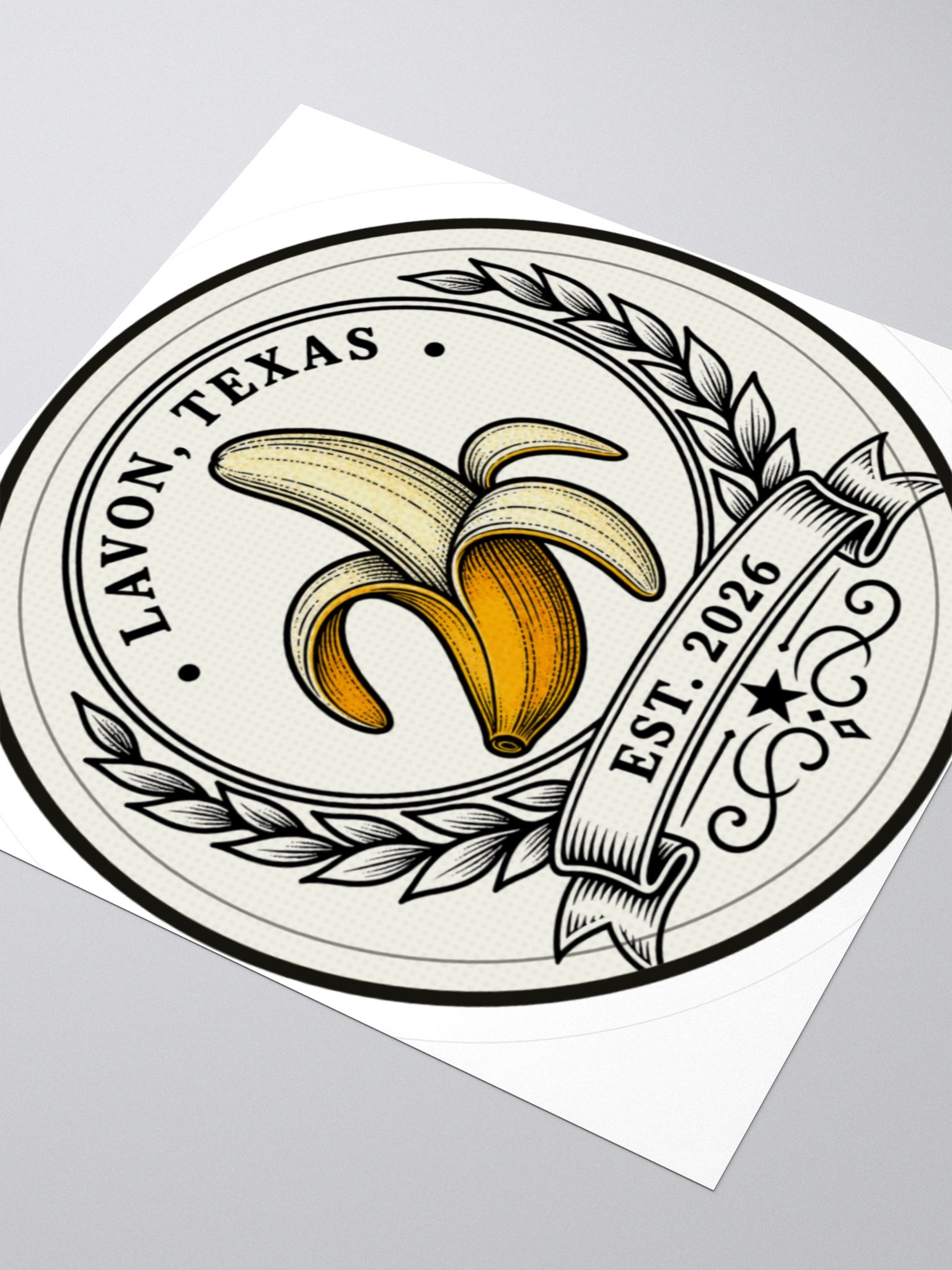 The Banana Crest Sticker product image (6)