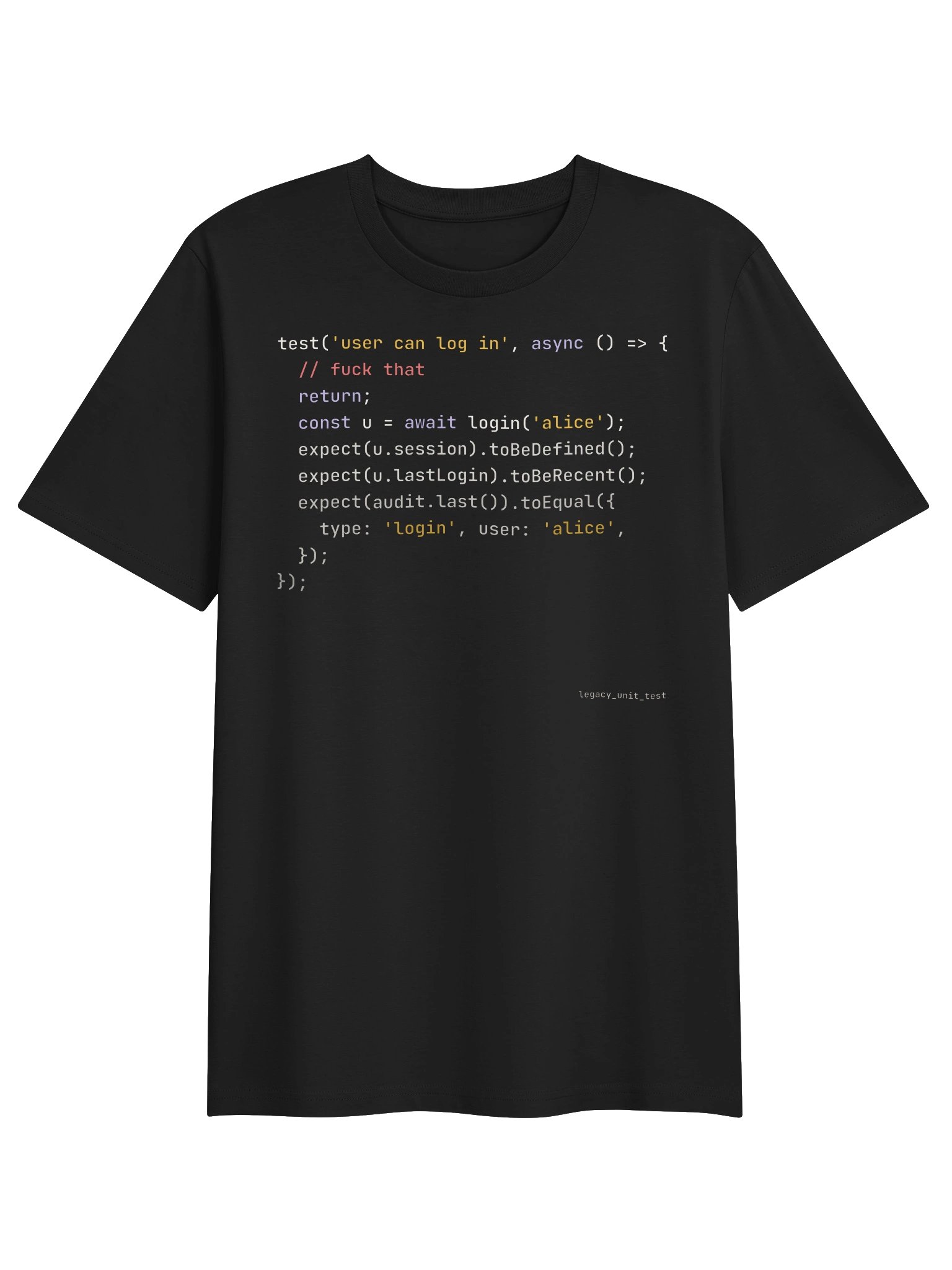 Skipped Test · JavaScript tee product image (2)