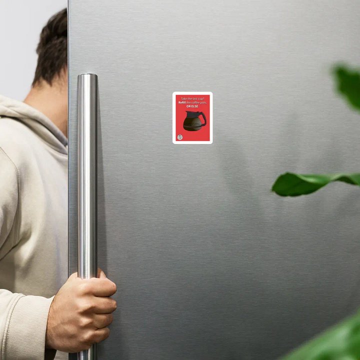 Refill the coffee pot Magnet - Bureau Collection product image (1)