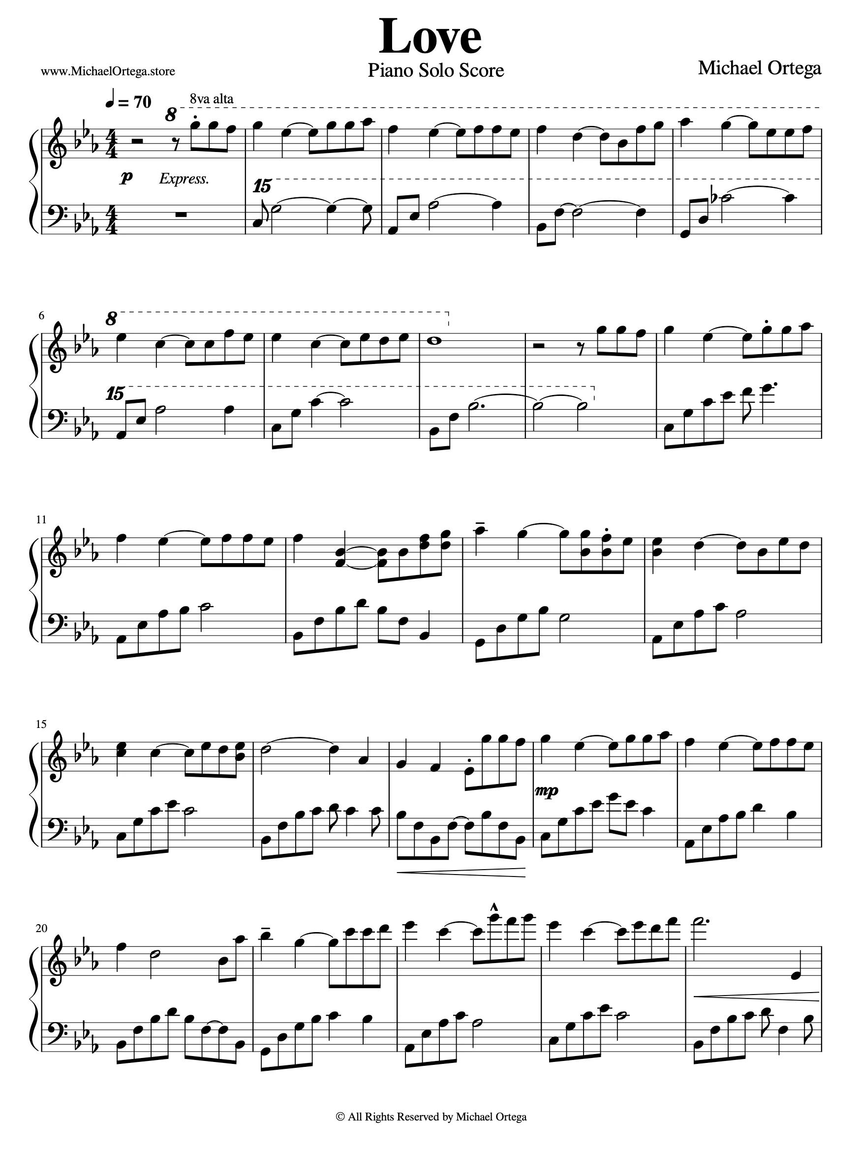 Love (Piano Score) product image (2)