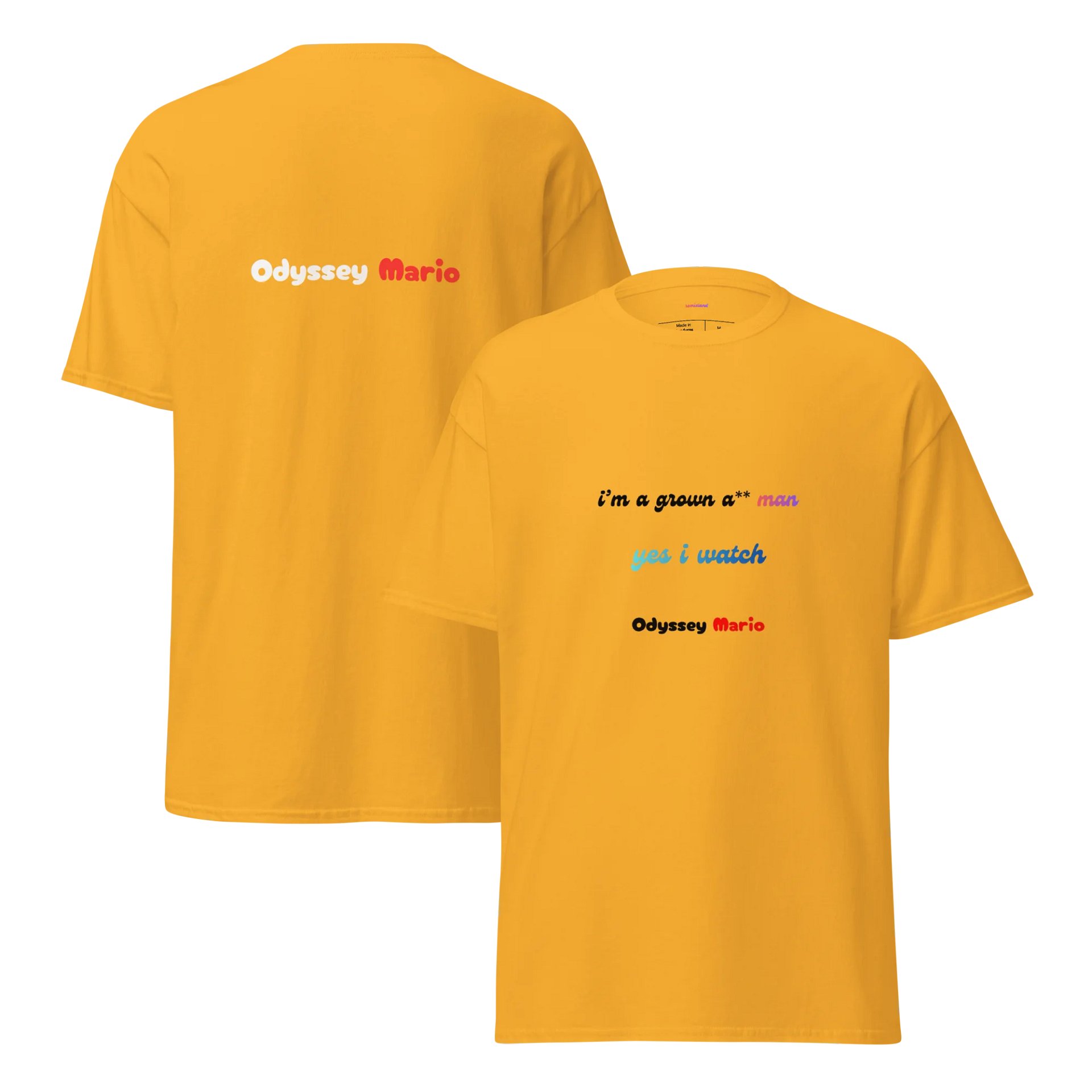 yes i watch Odyssey Mario T-Shirt product image (5)