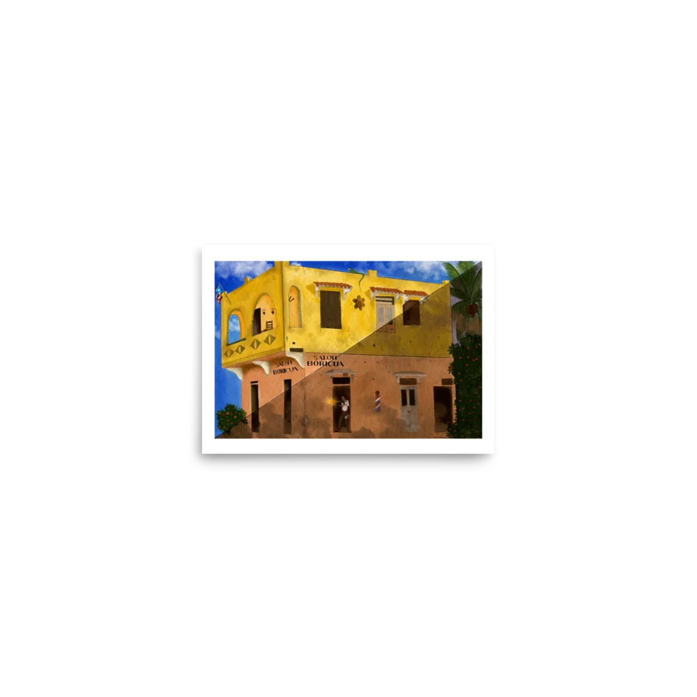 Salon Boricua Barbershop Drawing product image (1)