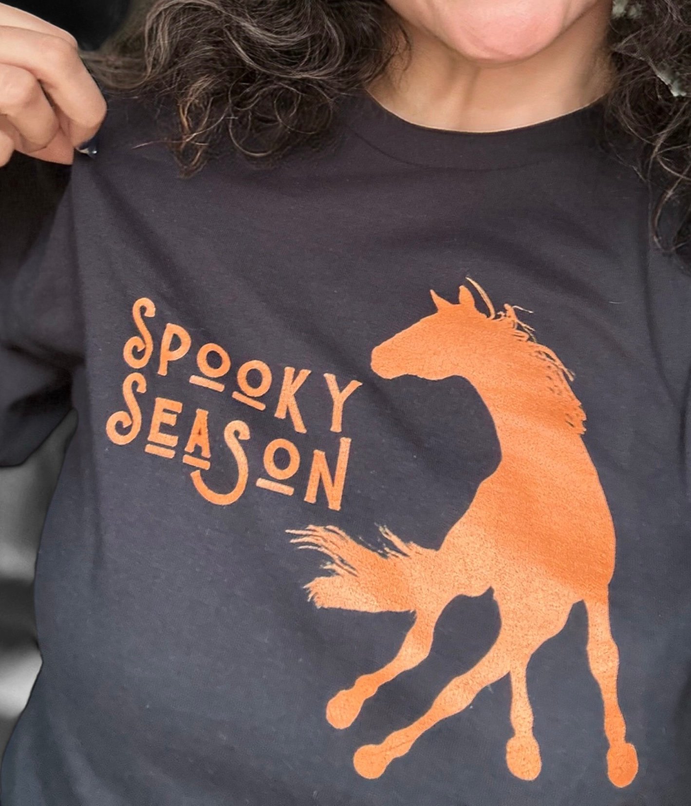 Spooky Season LSP Long Sleeve Horse Girl Halloween product image (1)