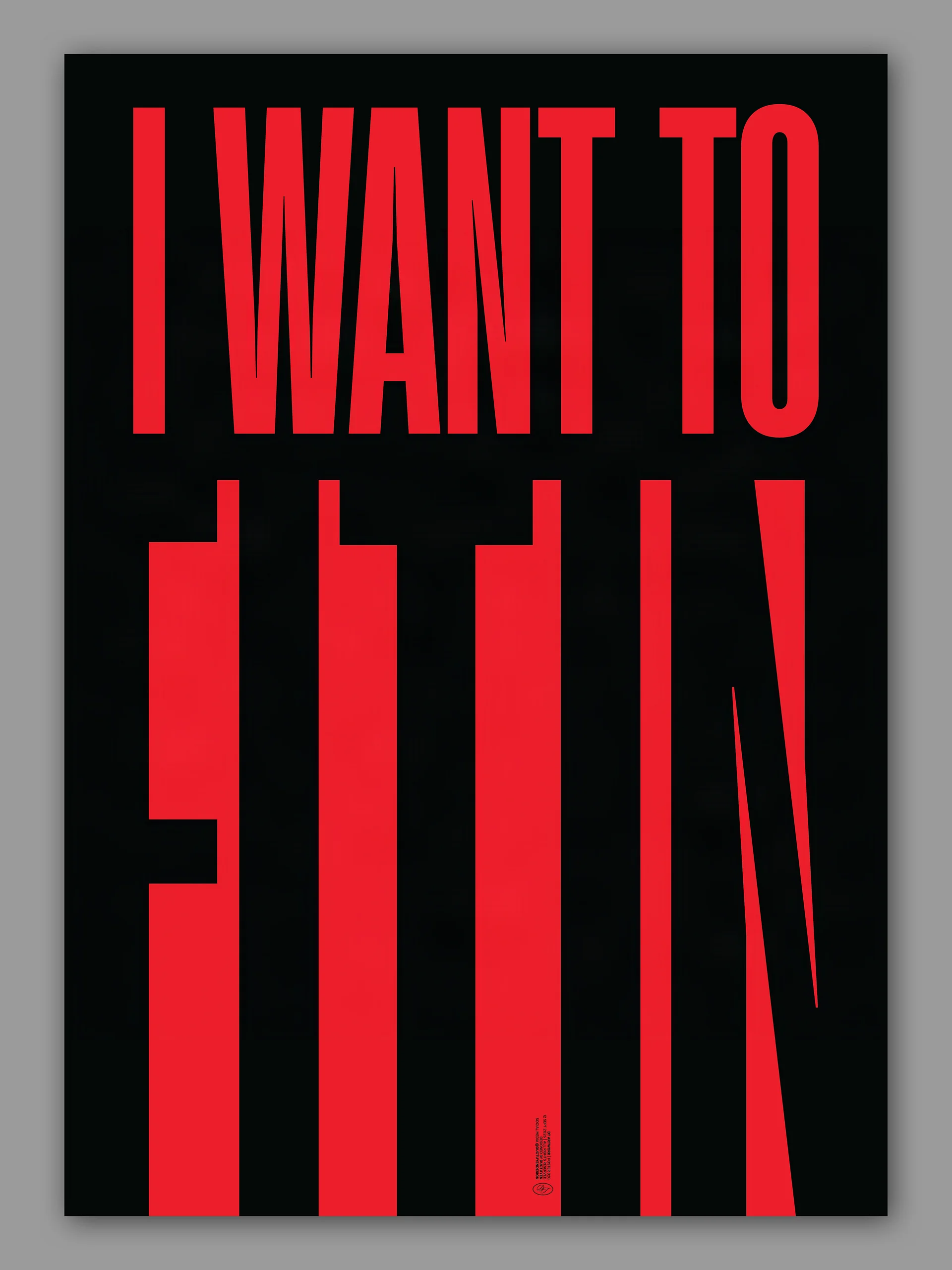 "FIT IN" Framed Poster product image (10)