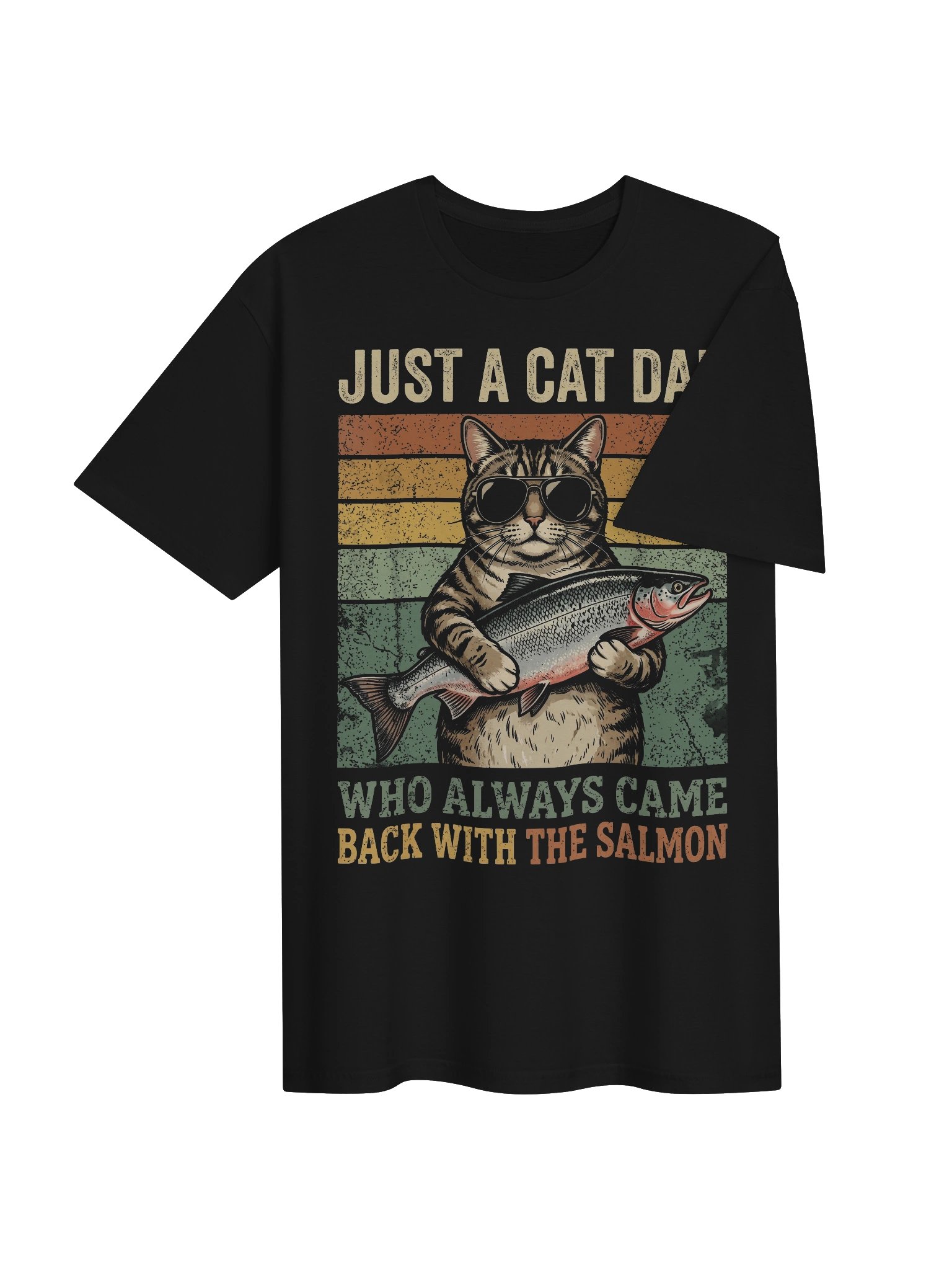 Cat Dad Salmon T-Shirt product image (21)