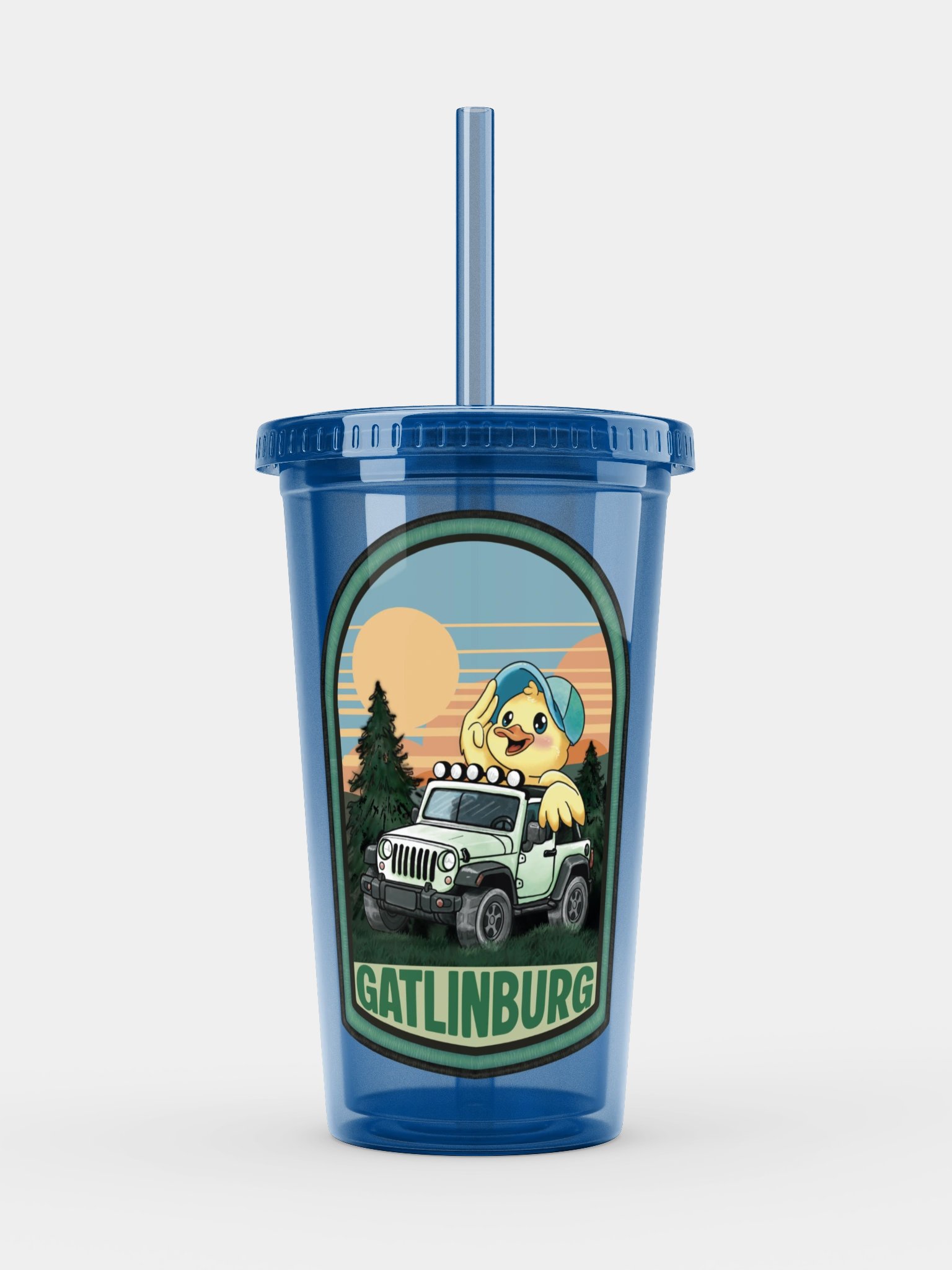 Gatlinburg Jeep Invasion Duck Tumbler — Event Edition product image (1)