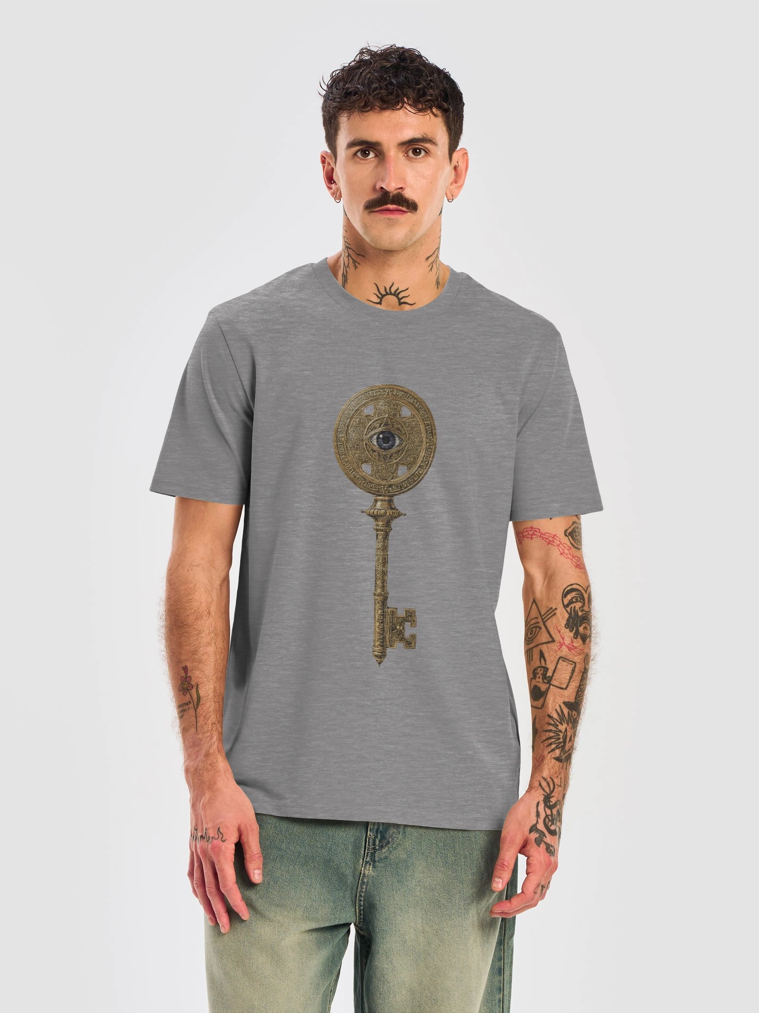 The Gatekeeper’s Key – Heather Grey Structural Edition (Front & Back Print) product image (5)