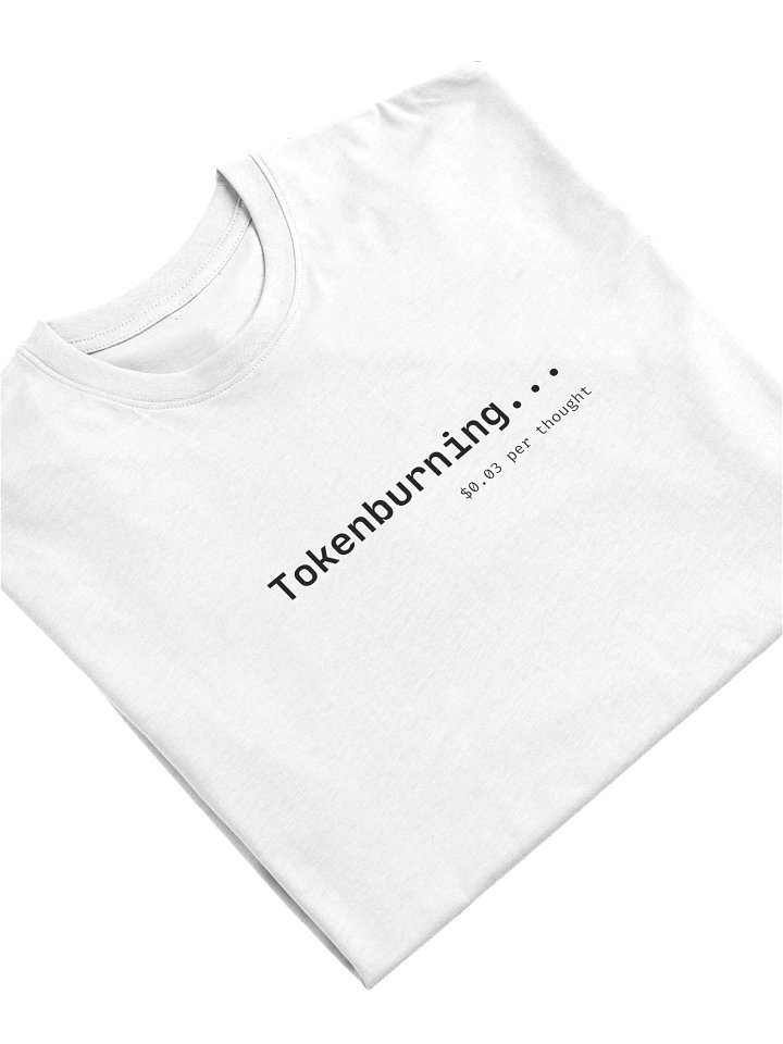 Tokenburning AI Tee - Light product image (1)
