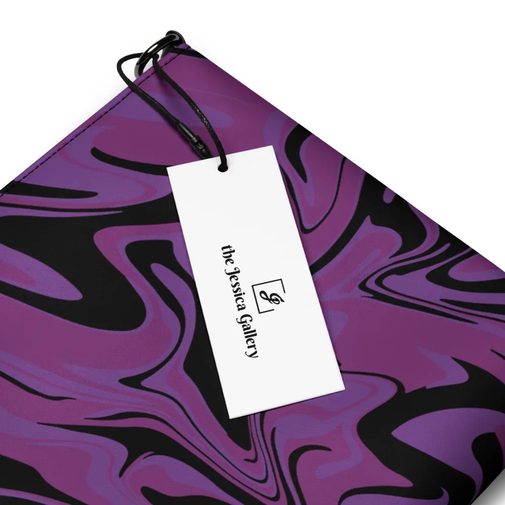 Purple Swirl Flip-Sided Faux Leather Crossbody Bag product image (5)