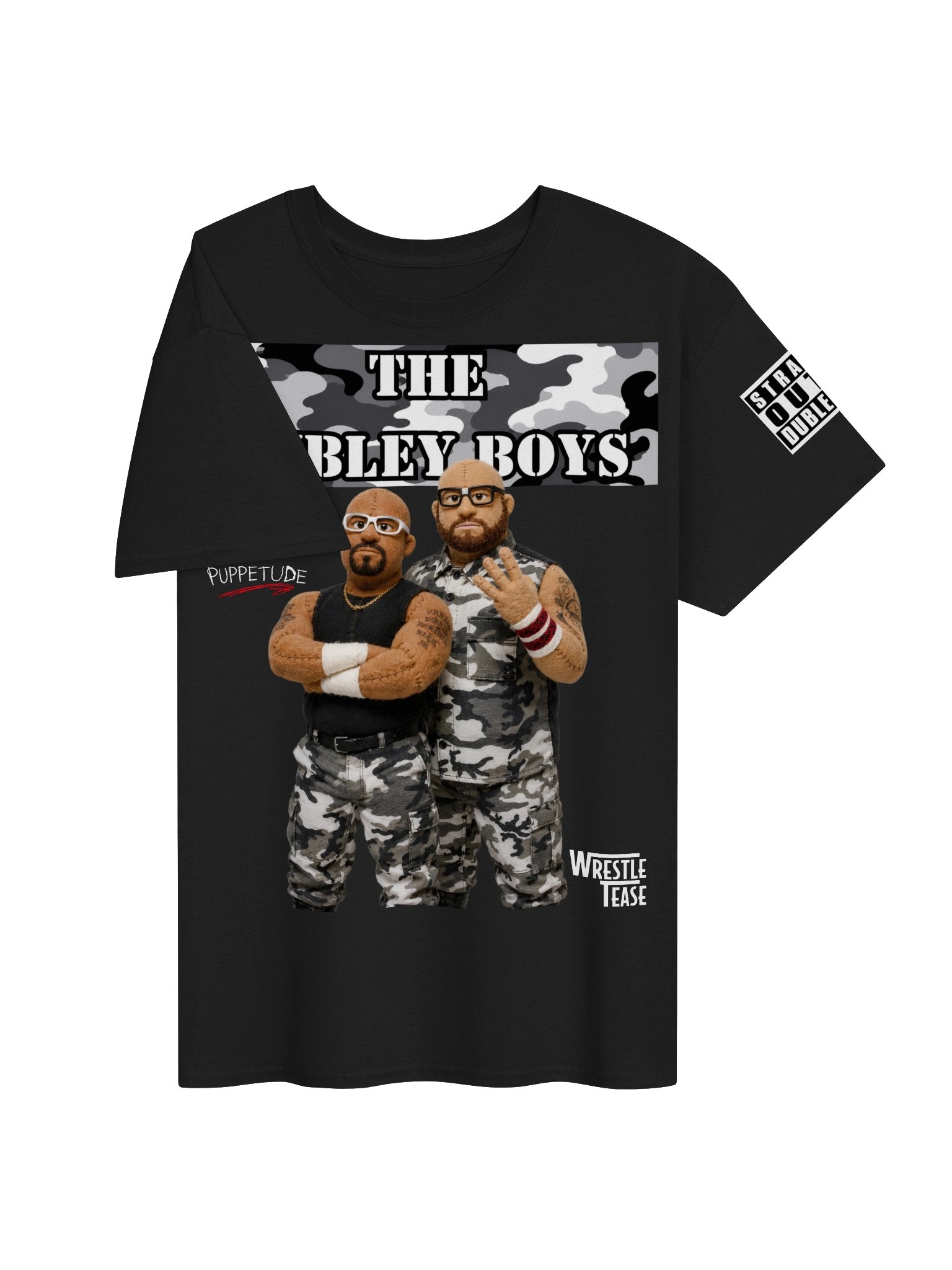 The Dubley Boys Tee V2 Black w/ Sleeve print product image (4)
