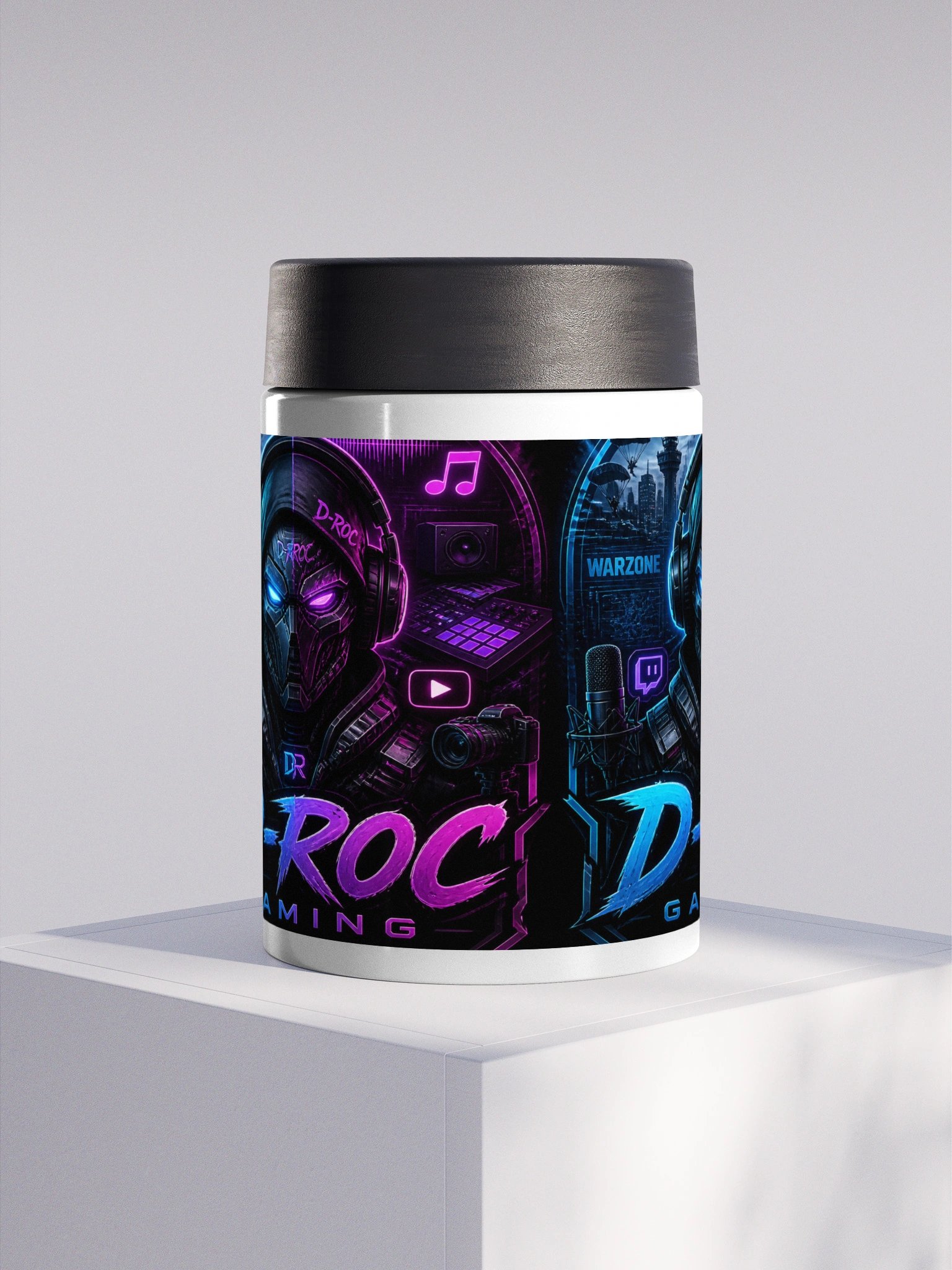 D-ROC Neon Warzone Gaming Koozie product image (1)