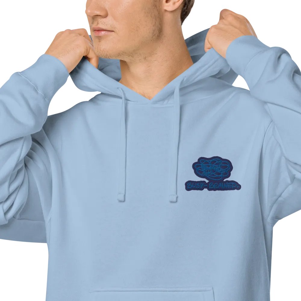 BUSY-BRAINED (L.C. lake design) embroidered pigment hoodie product image (7)