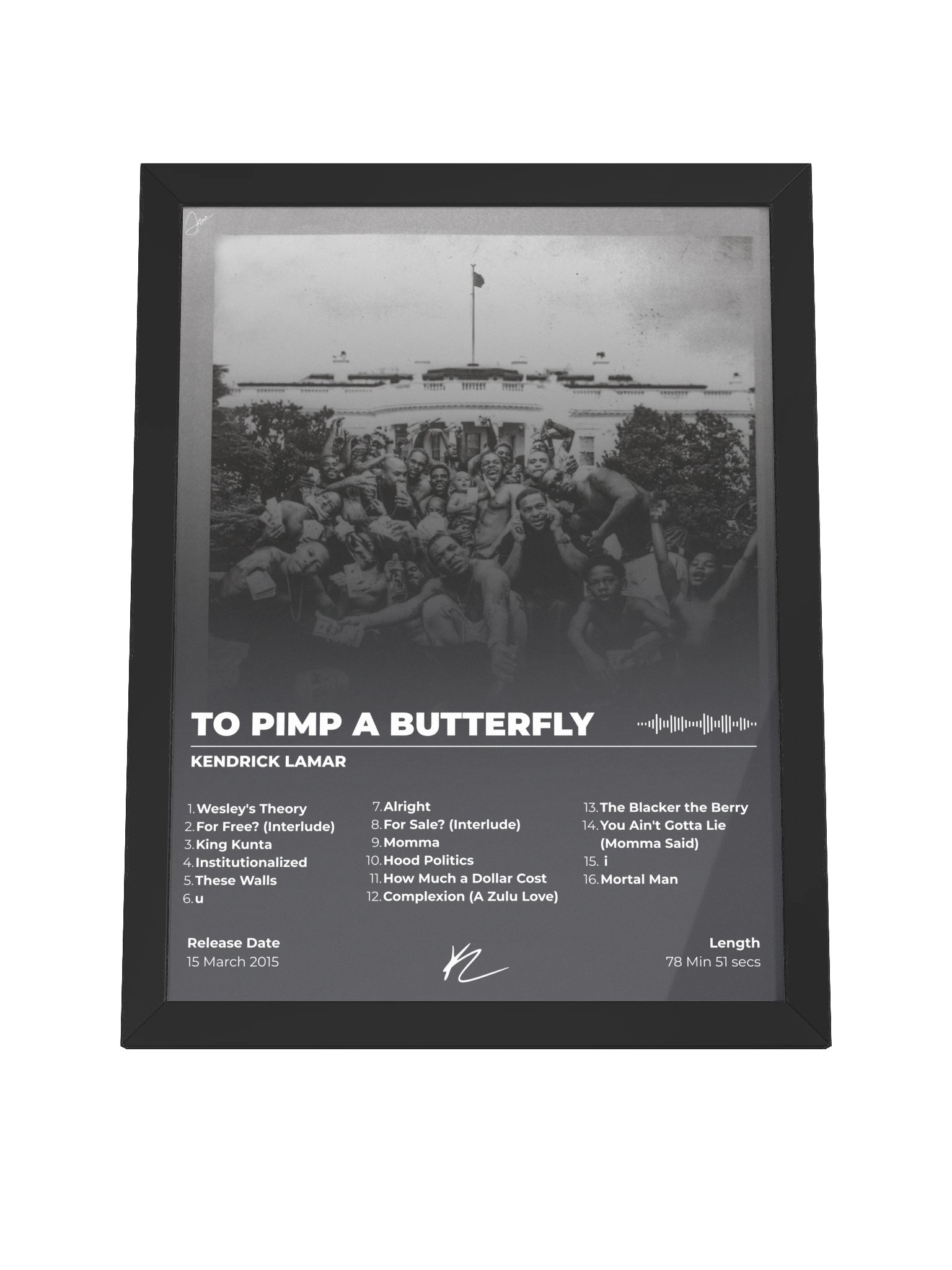 Kendrick Lamar To Pimp a Butterfly Framed Poster product image (8)