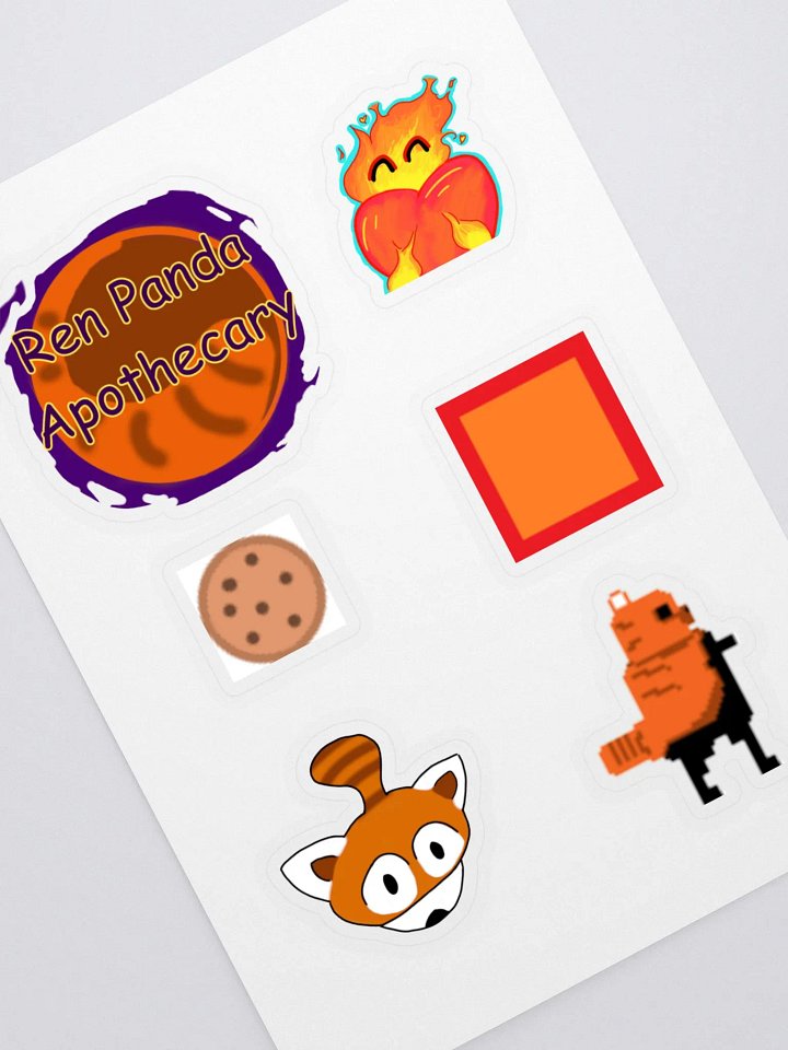 Ren Panda Sticker Sheet product image (1)