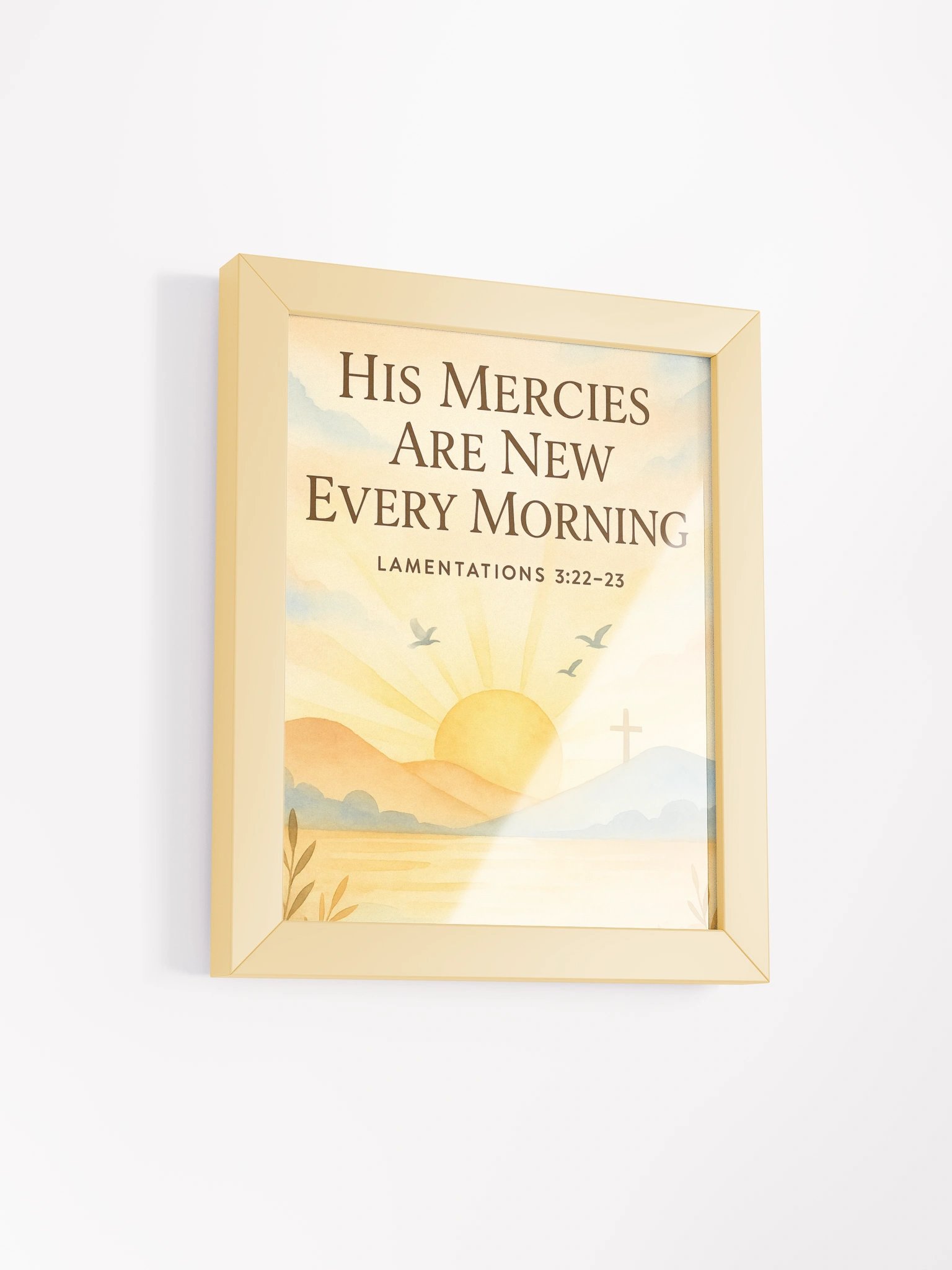 Lamentations 3:22-23 Wall Art – His Mercies Are New Every Morning | Christian Scripture Decor product image (20)