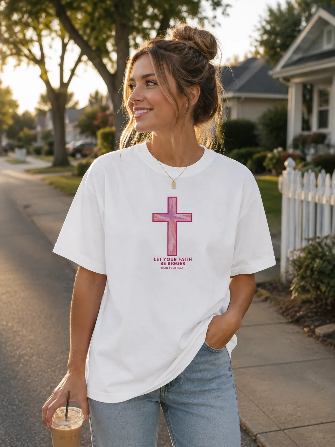 Faith Over Fear Bible Inspired T-shirt product image (3)